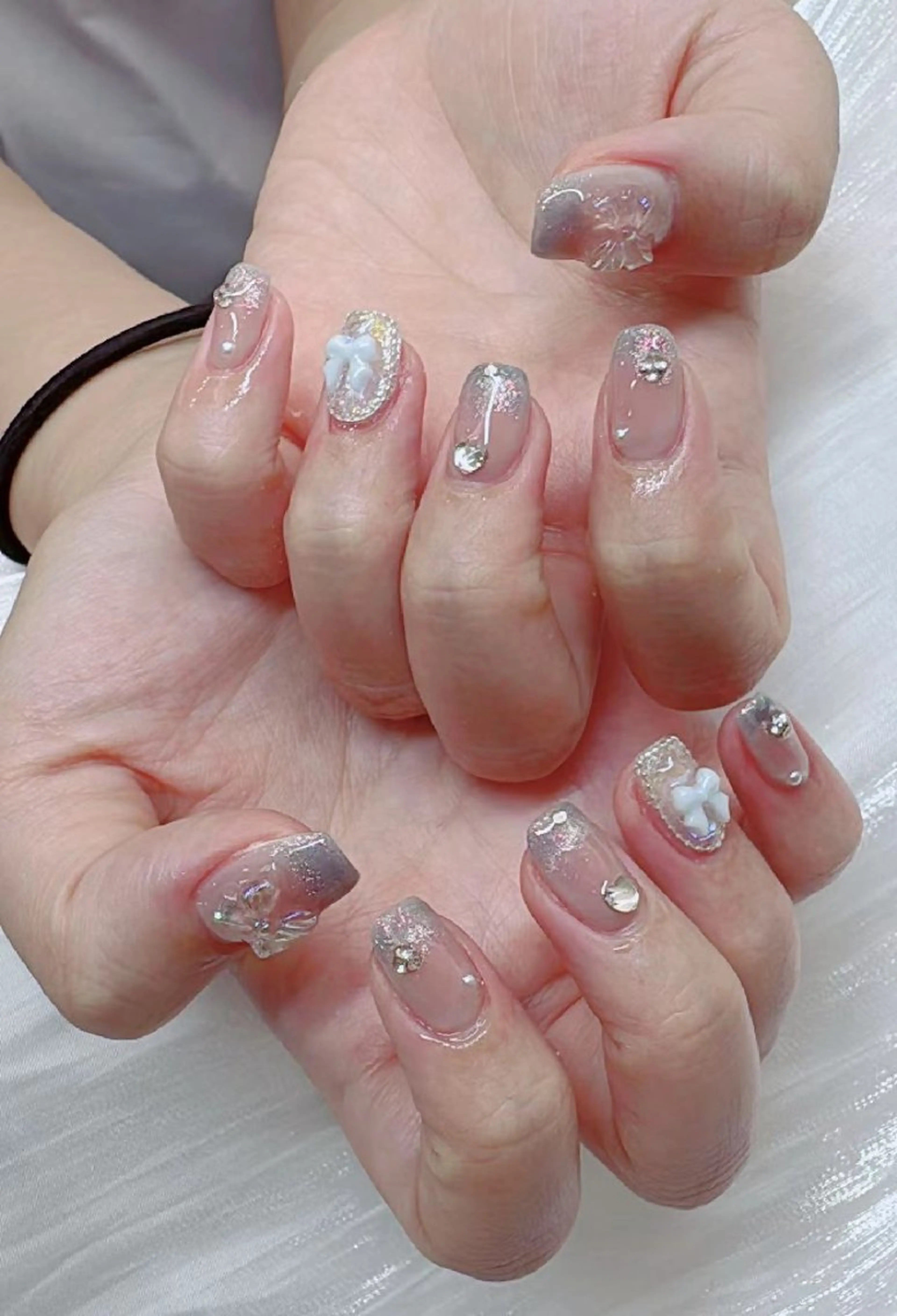 ネイル フットネイル フレンチネイル ジェルネイル ガラスフレンチ 韓国ネイル ハンドネイル ハンドケア The  Nail 新大久保店のその他イメージ