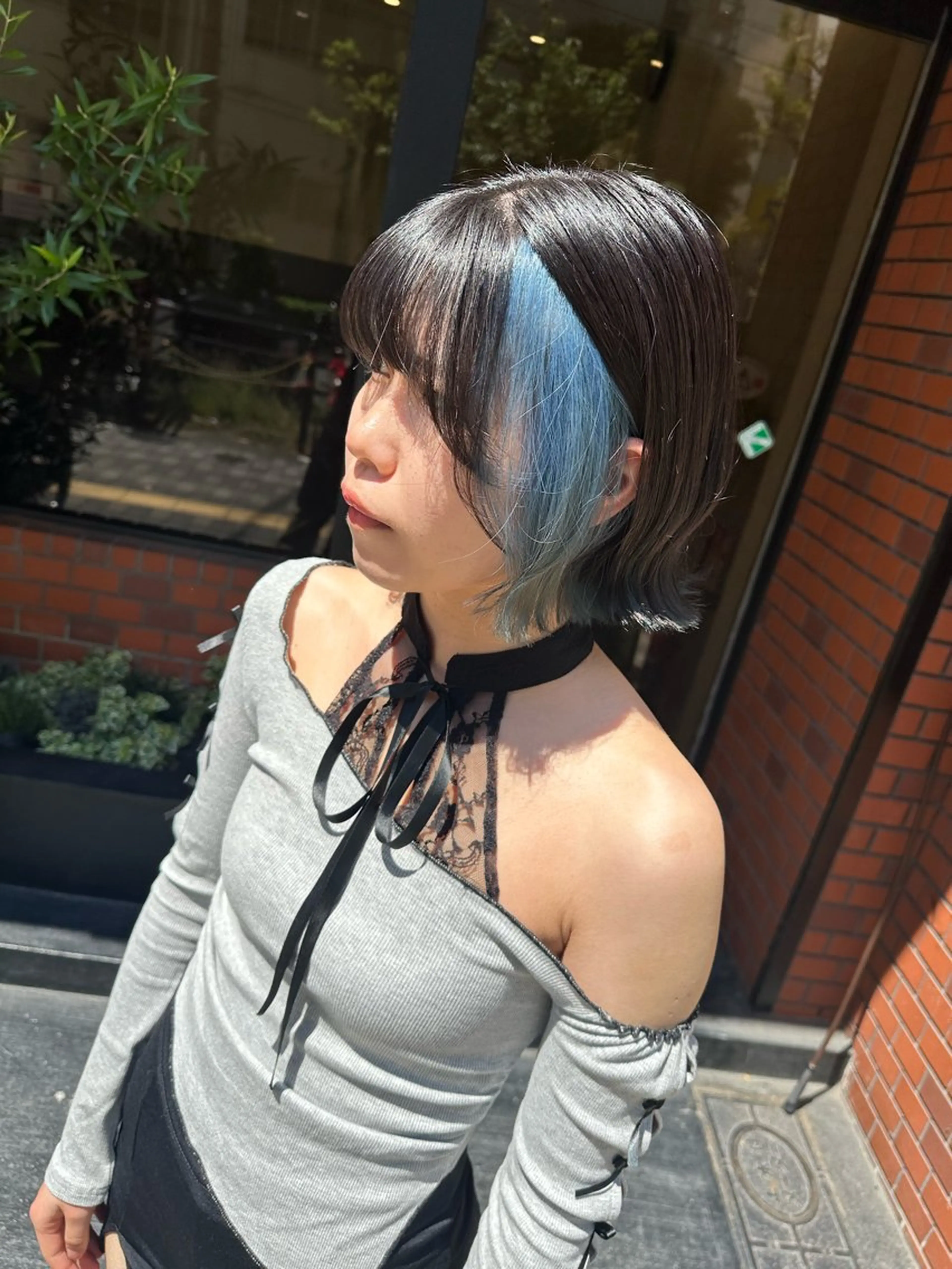 ミディアム カラー ブリーチ 艶髪レイヤー上田 紗也🇰🇷💗のヘアスタイル