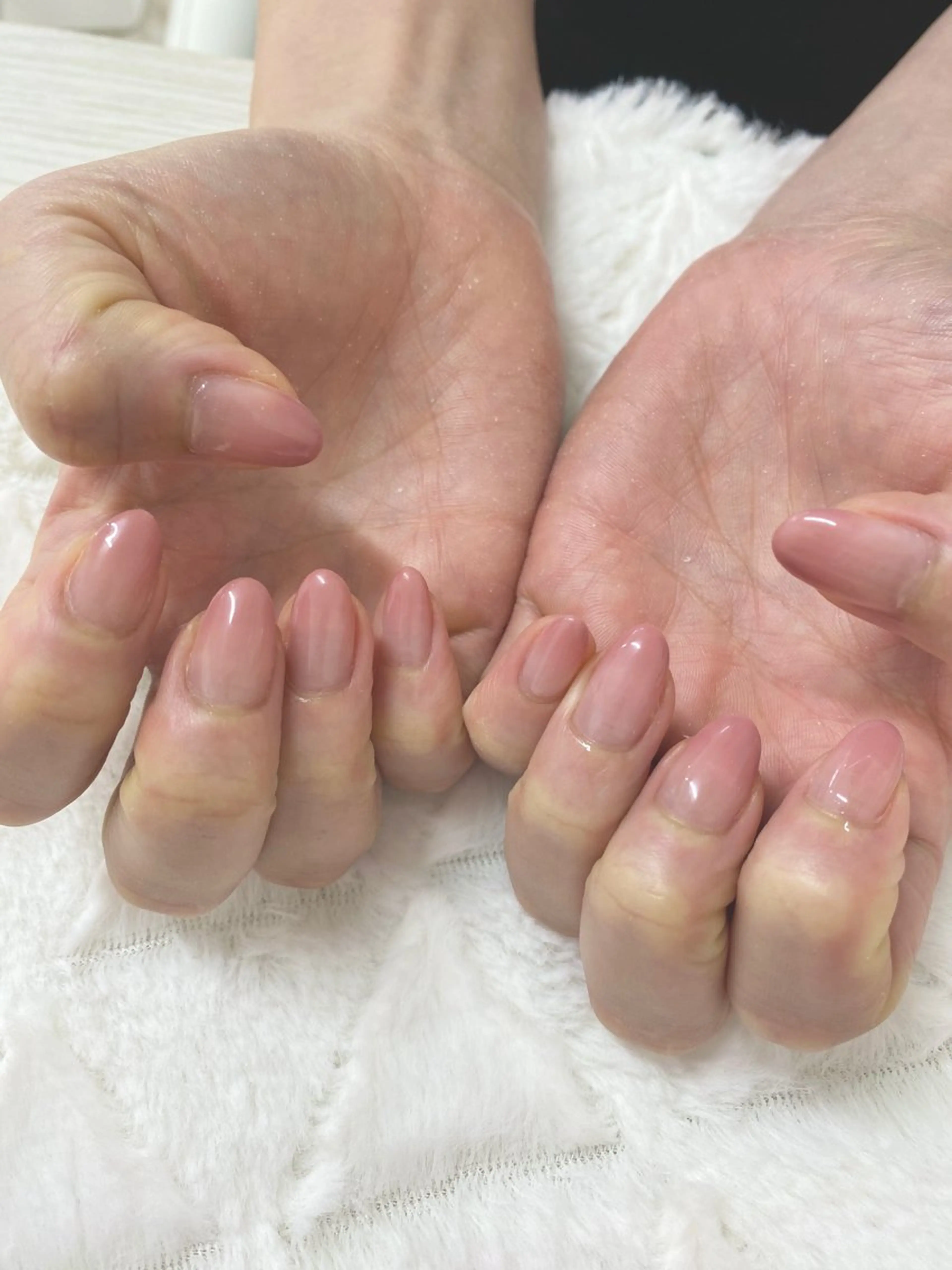 ネイル グラデーション ピンク ふくもと .のネイルデザイン