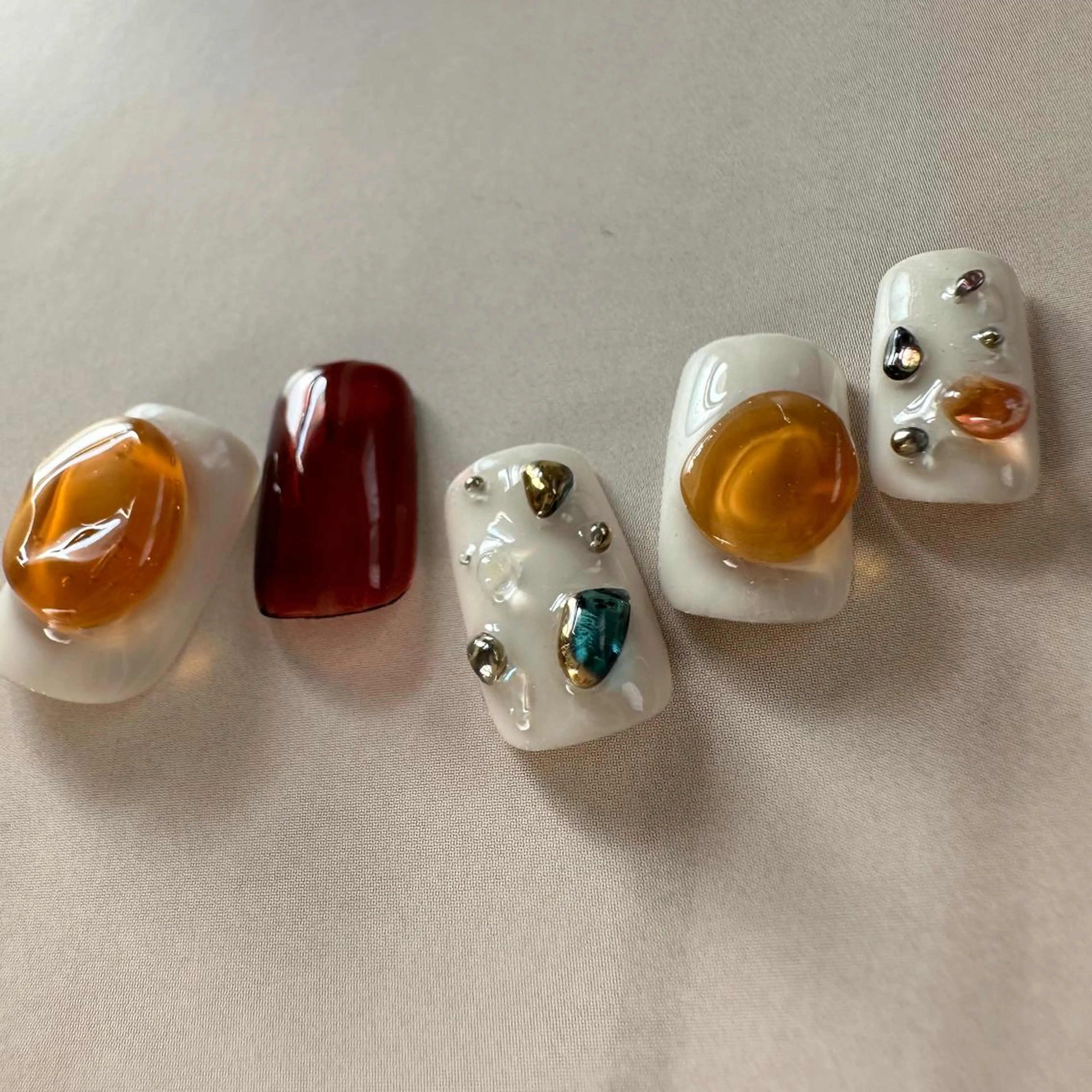 ショート カラー メンズ ネイル マツエク・マツパ アイブロウ ar. harajukuのネイルデザイン