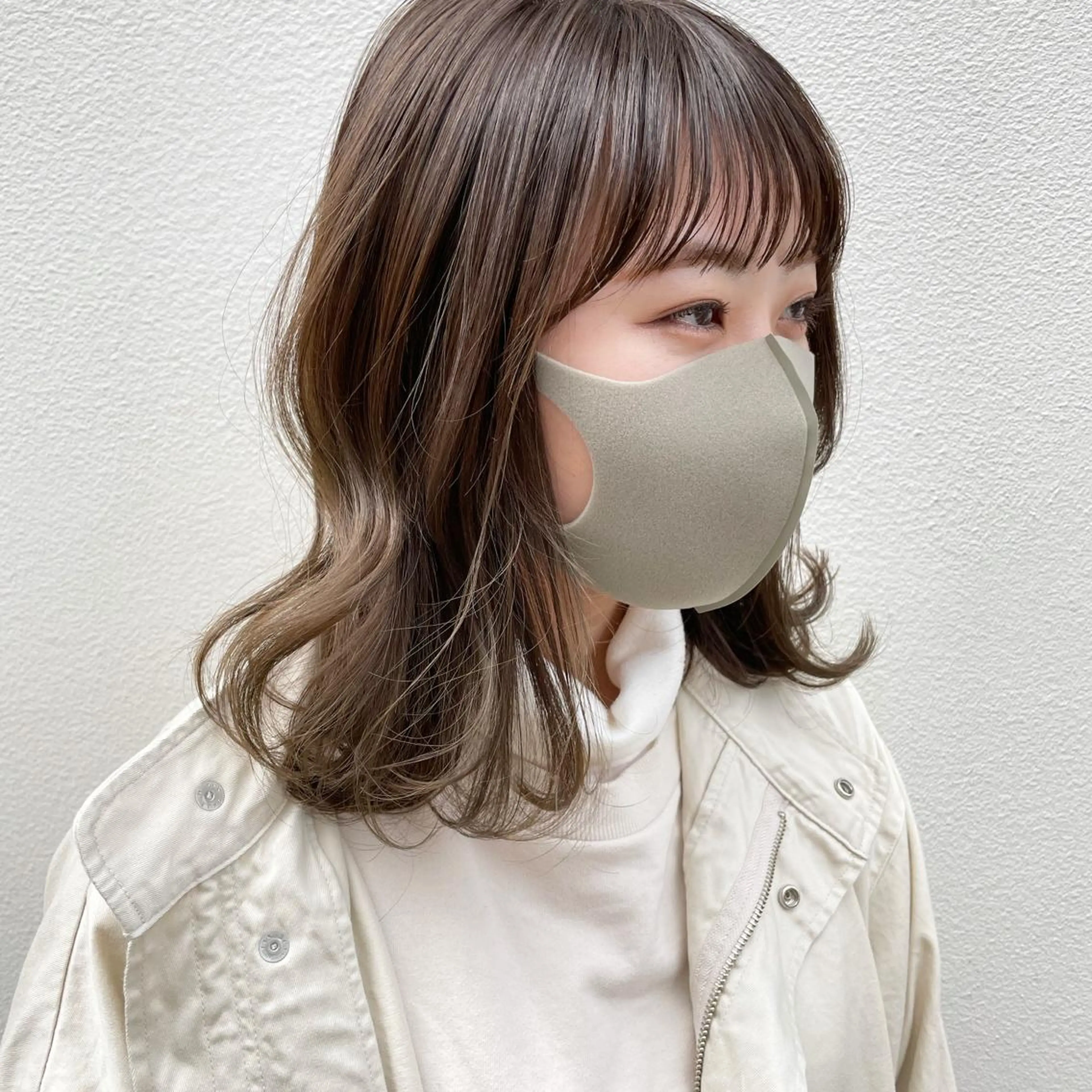 ミディアム カラー カット ヘアカラー トリートメント 嶋佐 昌大 シマサマオのヘアスタイル