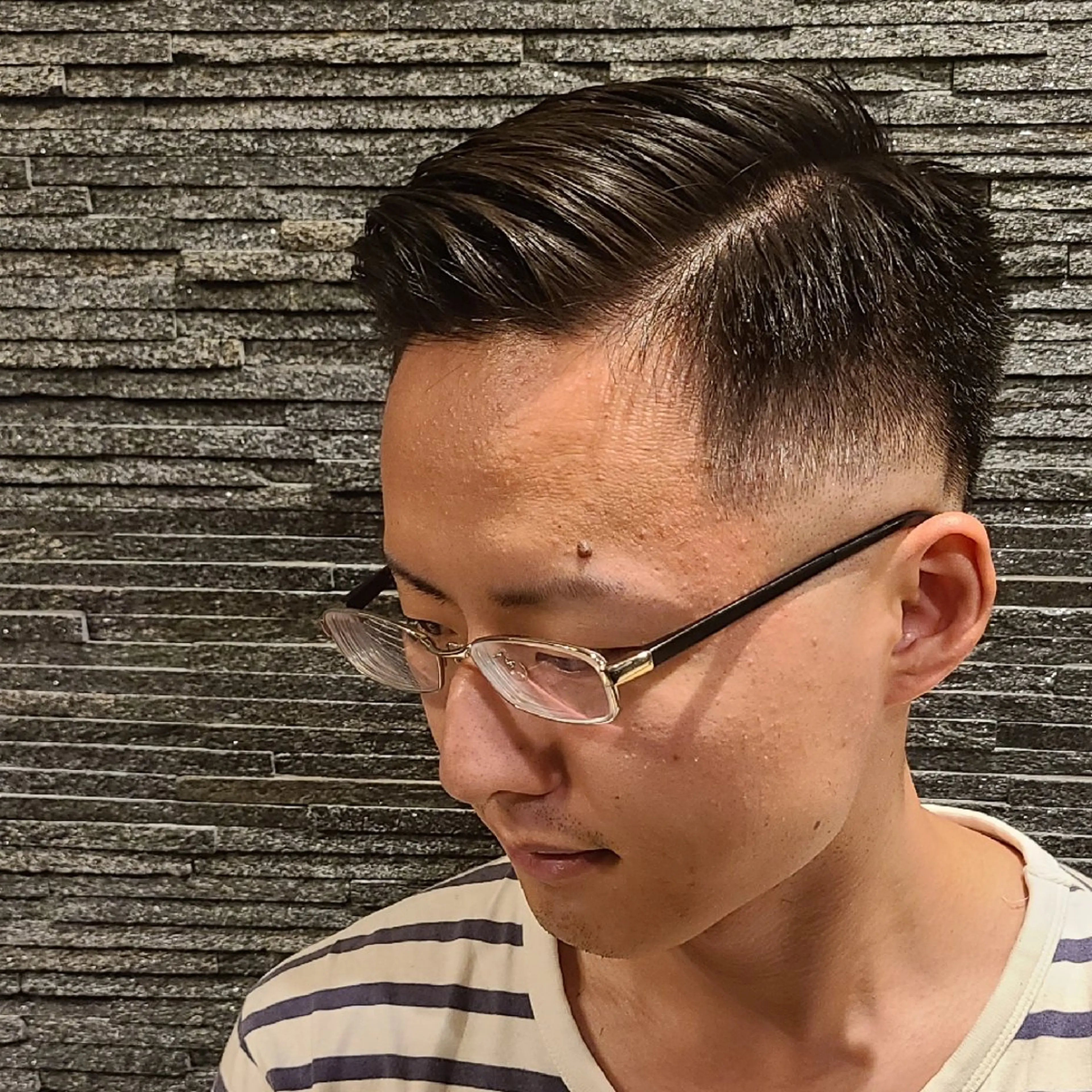 メンズ ショート フェードカット スキンフェード カット 針生 永遠のヘアスタイル