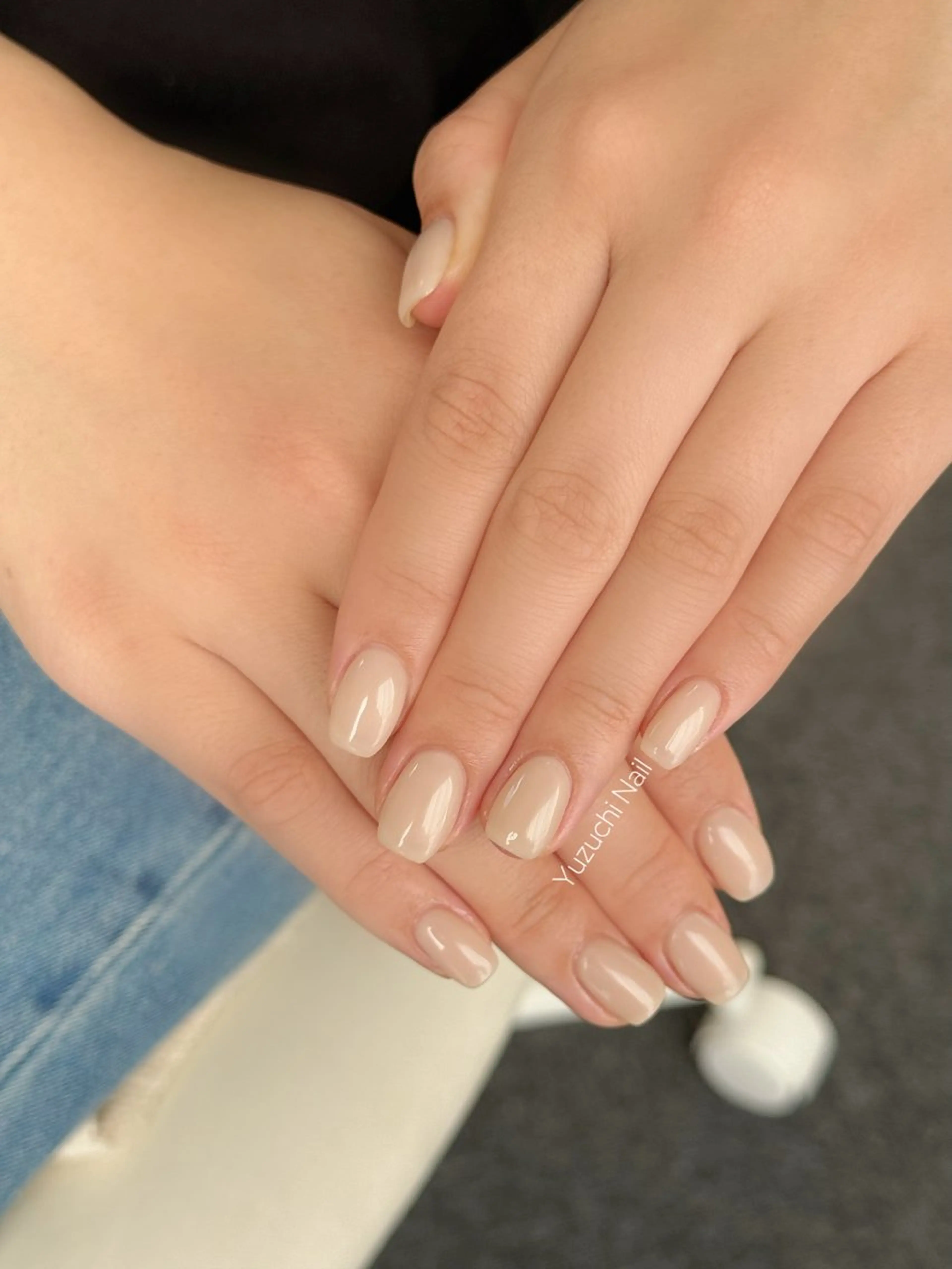 ネイル チークネイル ドット キラキラネイル 韓国ネイル レース ハンドネイル ハンドケア Yuzuchi Nailのネイルデザイン