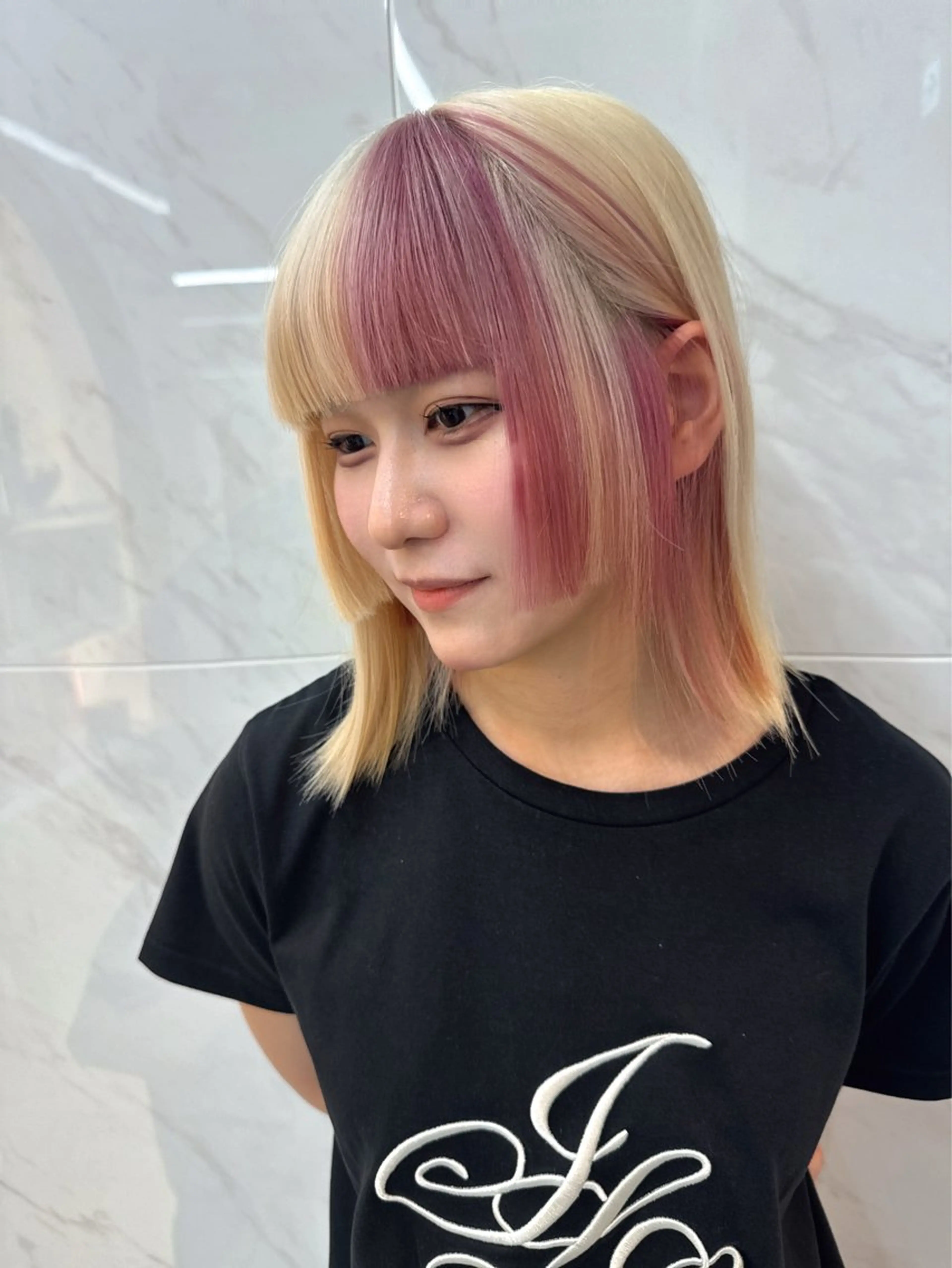 ショート カラー ヘアカラー ヘアセット 栄美容師/kiti /ボブ/ケントのヘアスタイル