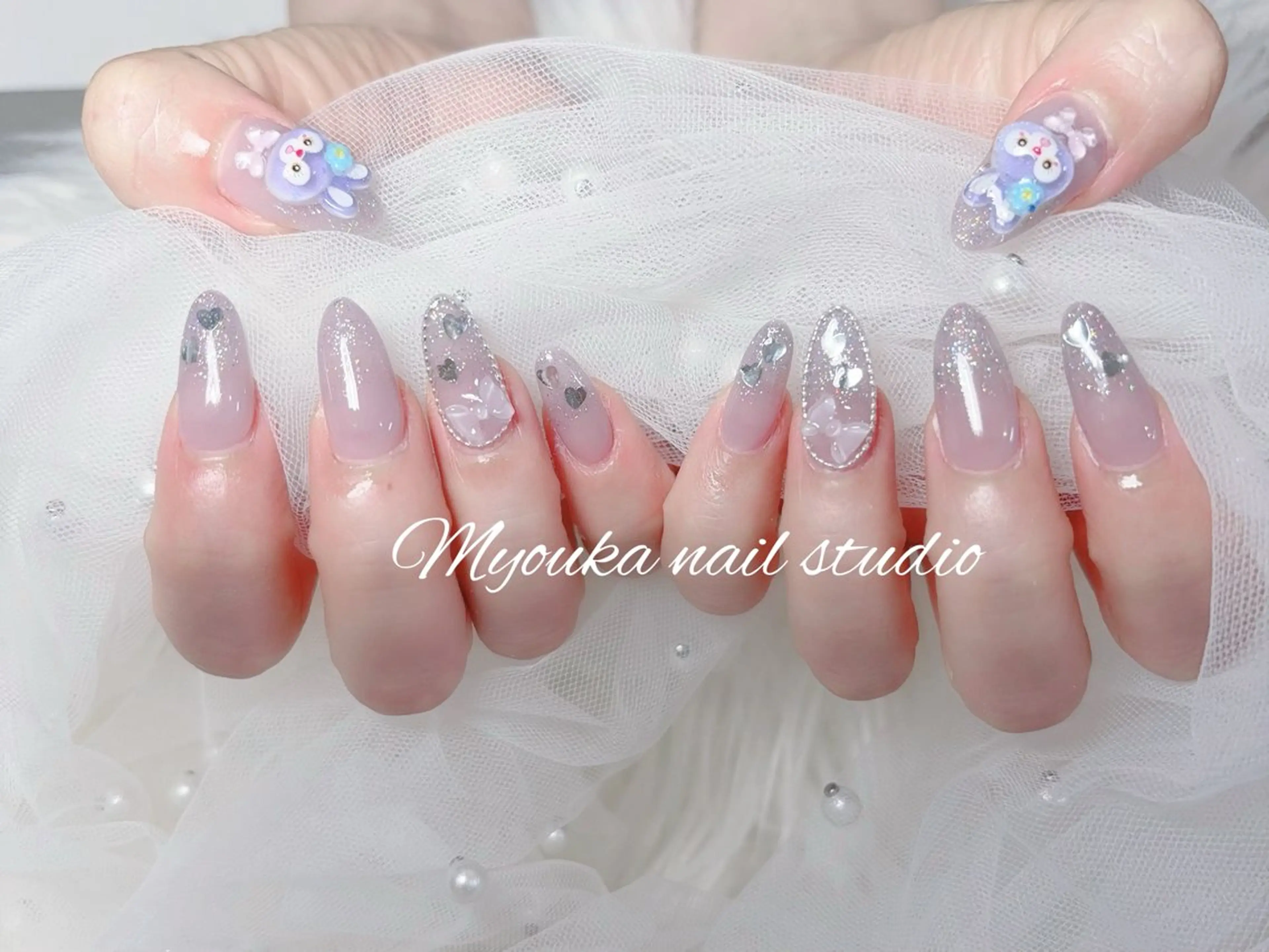 キッズ ネイル チークネイル 長さ出し フットネイル ジェルネイル グラデーション CI CI nailのネイルデザイン