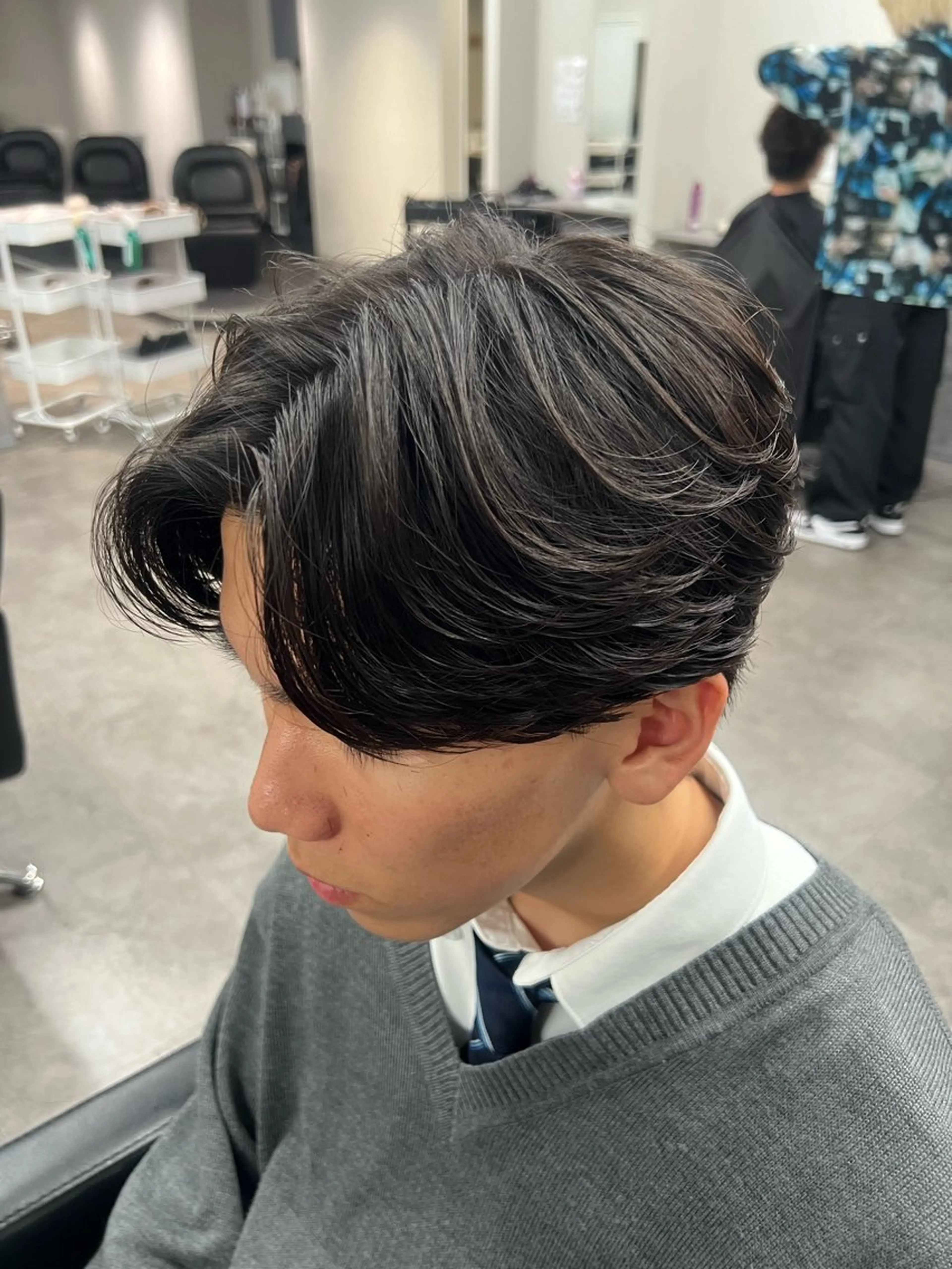 ショート パーマ メンズ メンズパーマ ニュアンスパーマ カット パーマ トリートメント 💪立川No.1筋肉 美容師💪/しゅーとのヘアスタイル