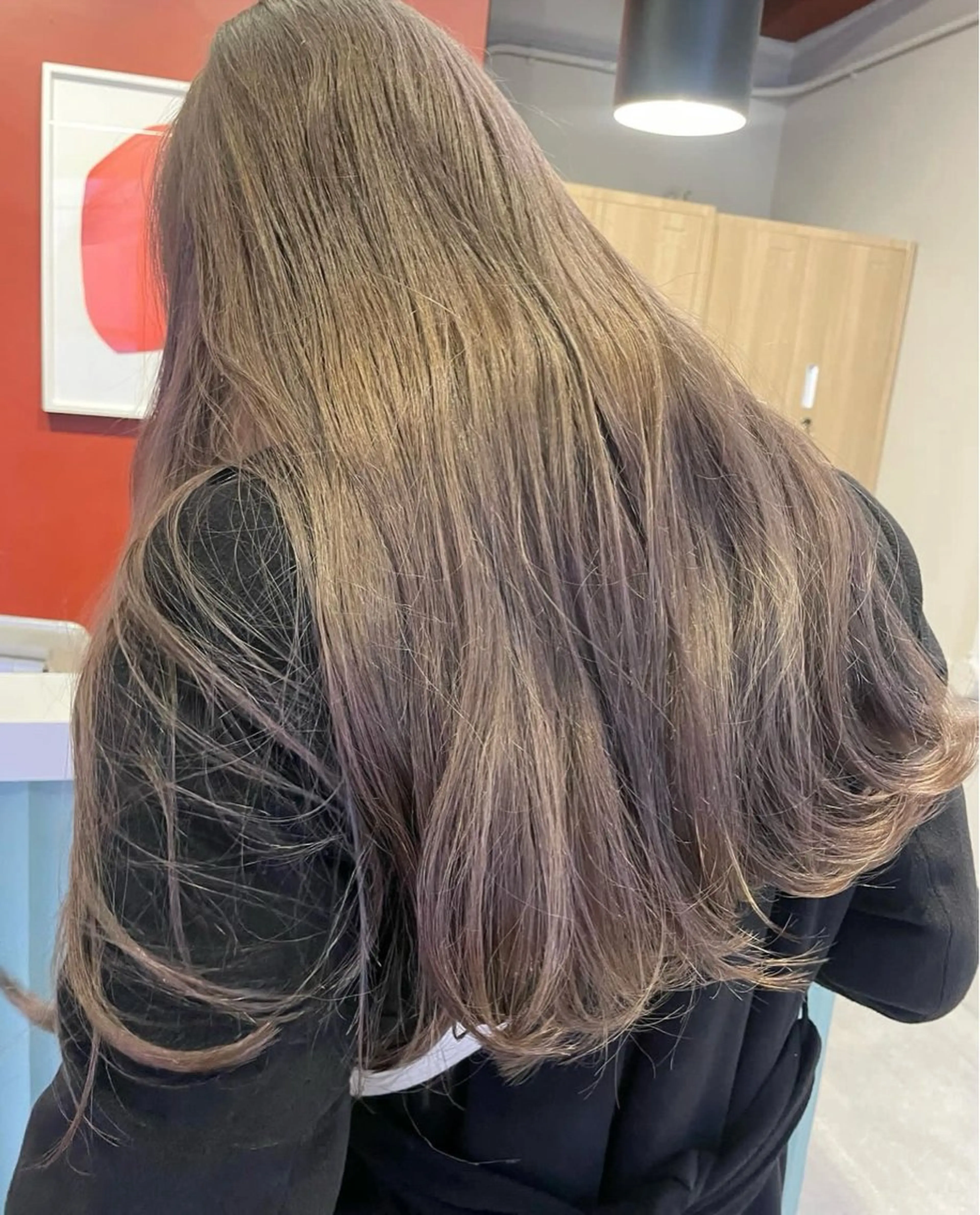 セミロング カット ヘアカラー トリートメント レイヤーカット/暖色 カラー/mao🎀のヘアスタイル