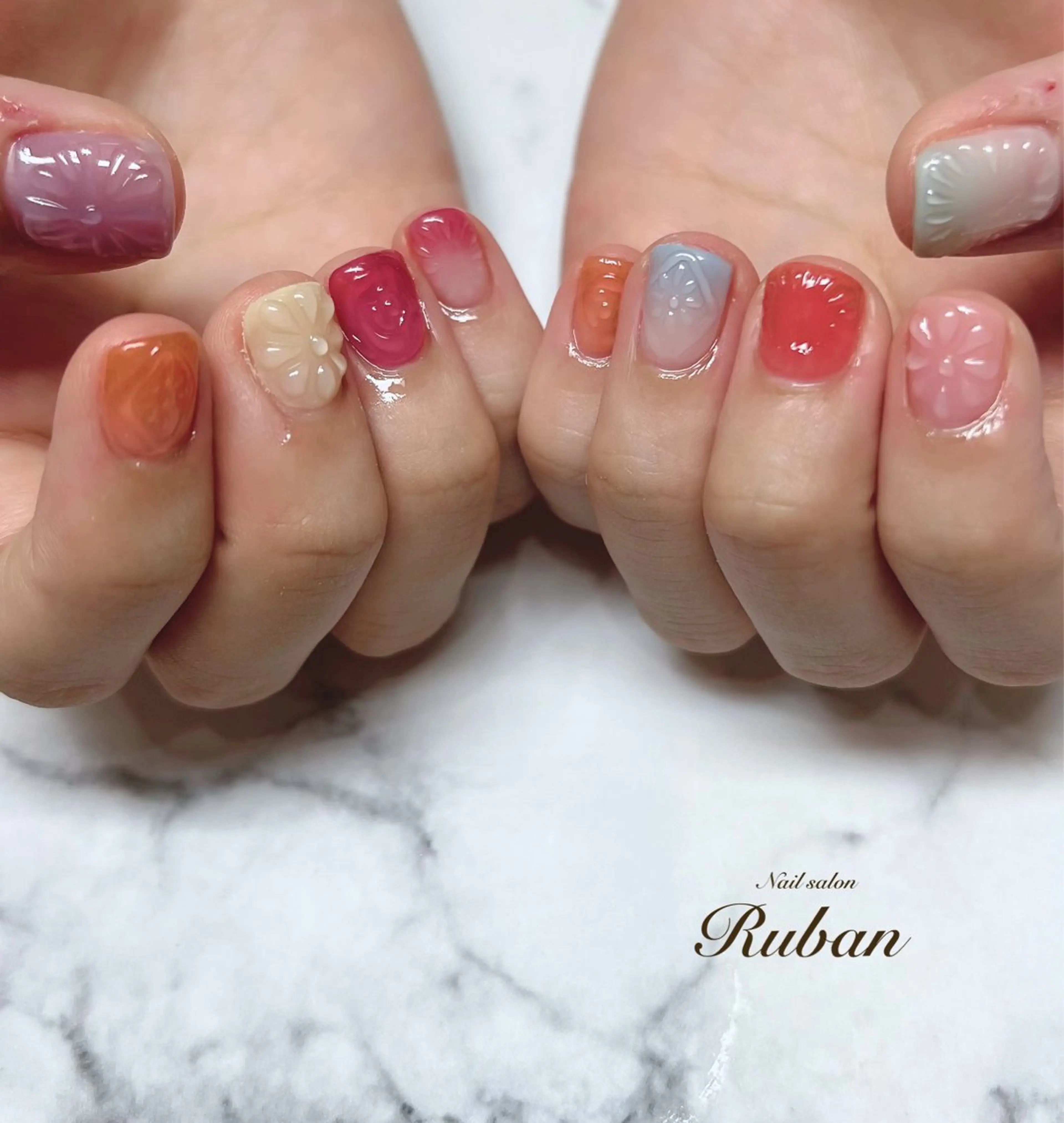 ネイル アートネイル 持ち込み Nail salon Rubanのネイルデザイン