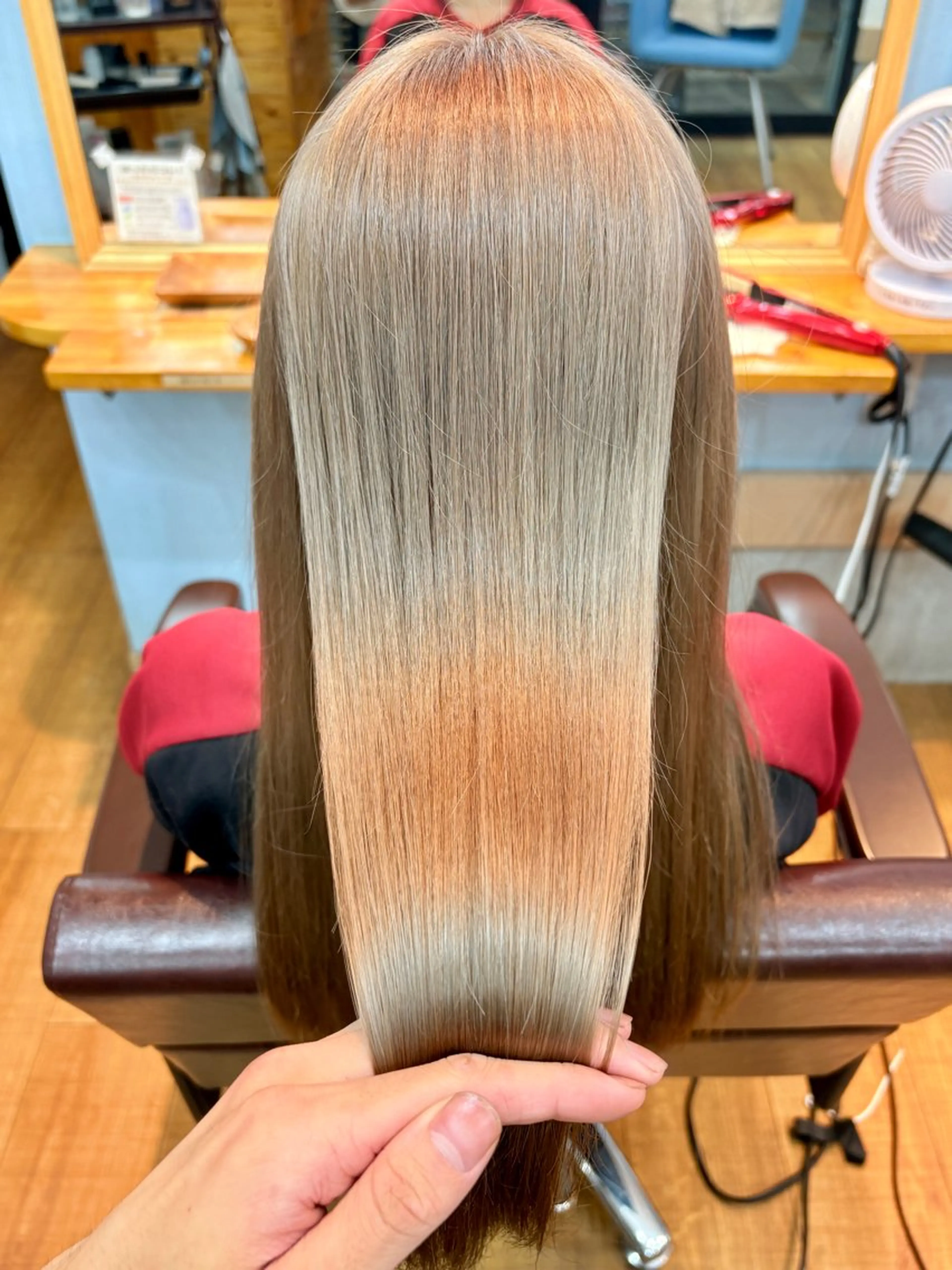 ロング カラー ヘアカラー トリートメント 髪質改善🌿‬/艶感 /髙木 優人のヘアスタイル