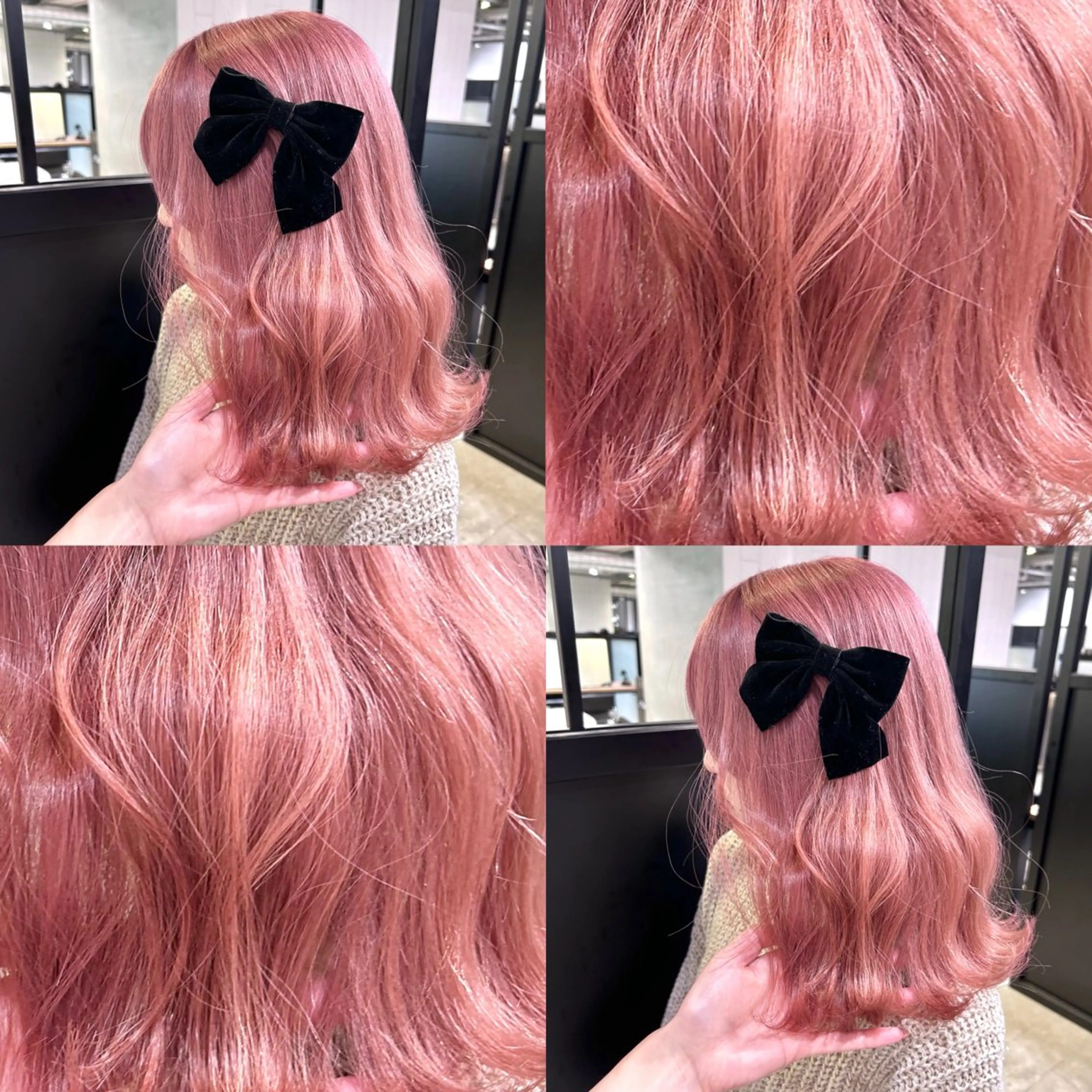ミディアム カラー ヘアアレンジ カット ヘアカラー トリートメント ヘアセット 🧸ブリーチ特化/前 髪/しょうじりか🎀のヘアスタイル