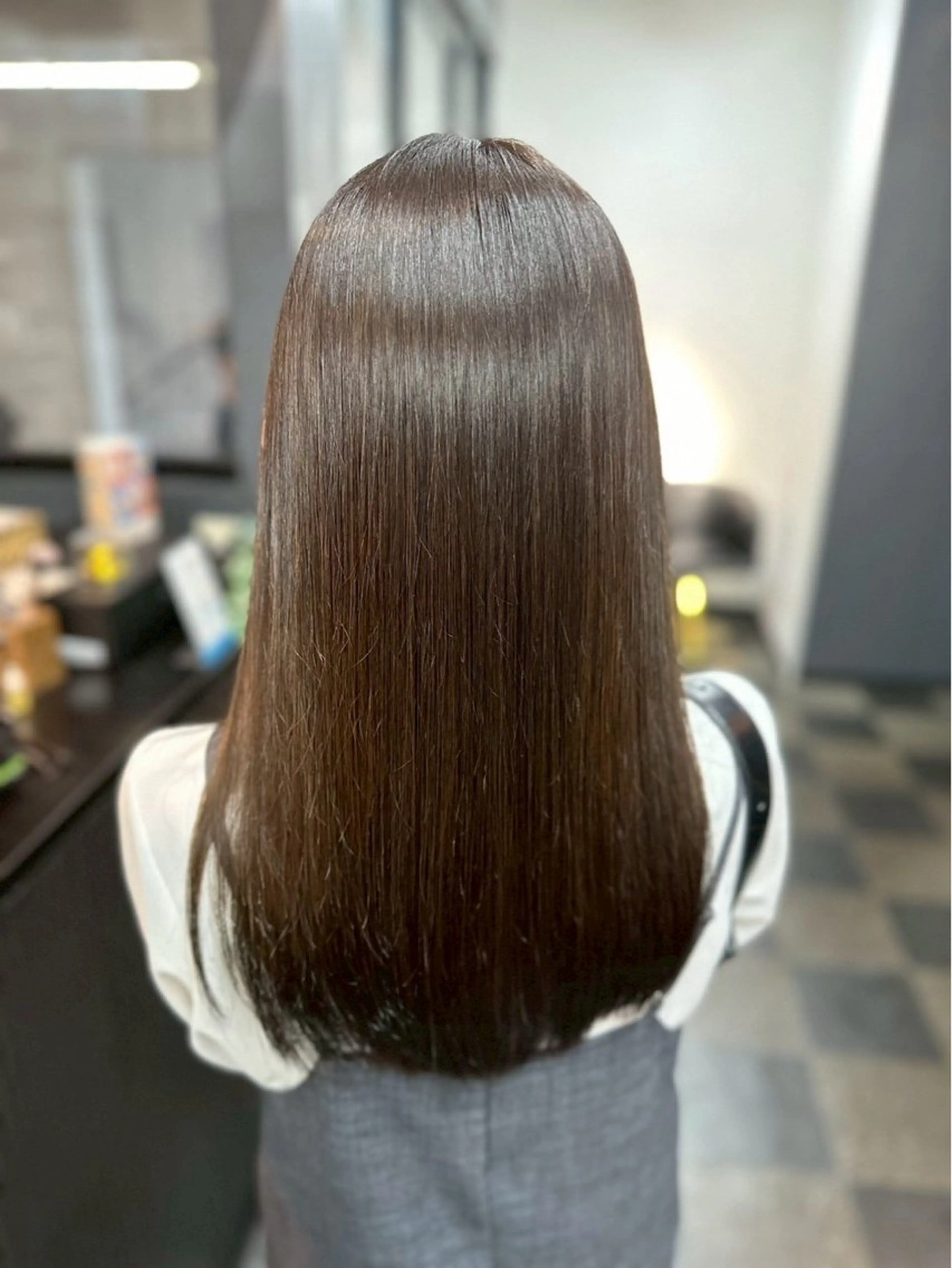 ロング 縮毛矯正 北村 理奈のヘアスタイル