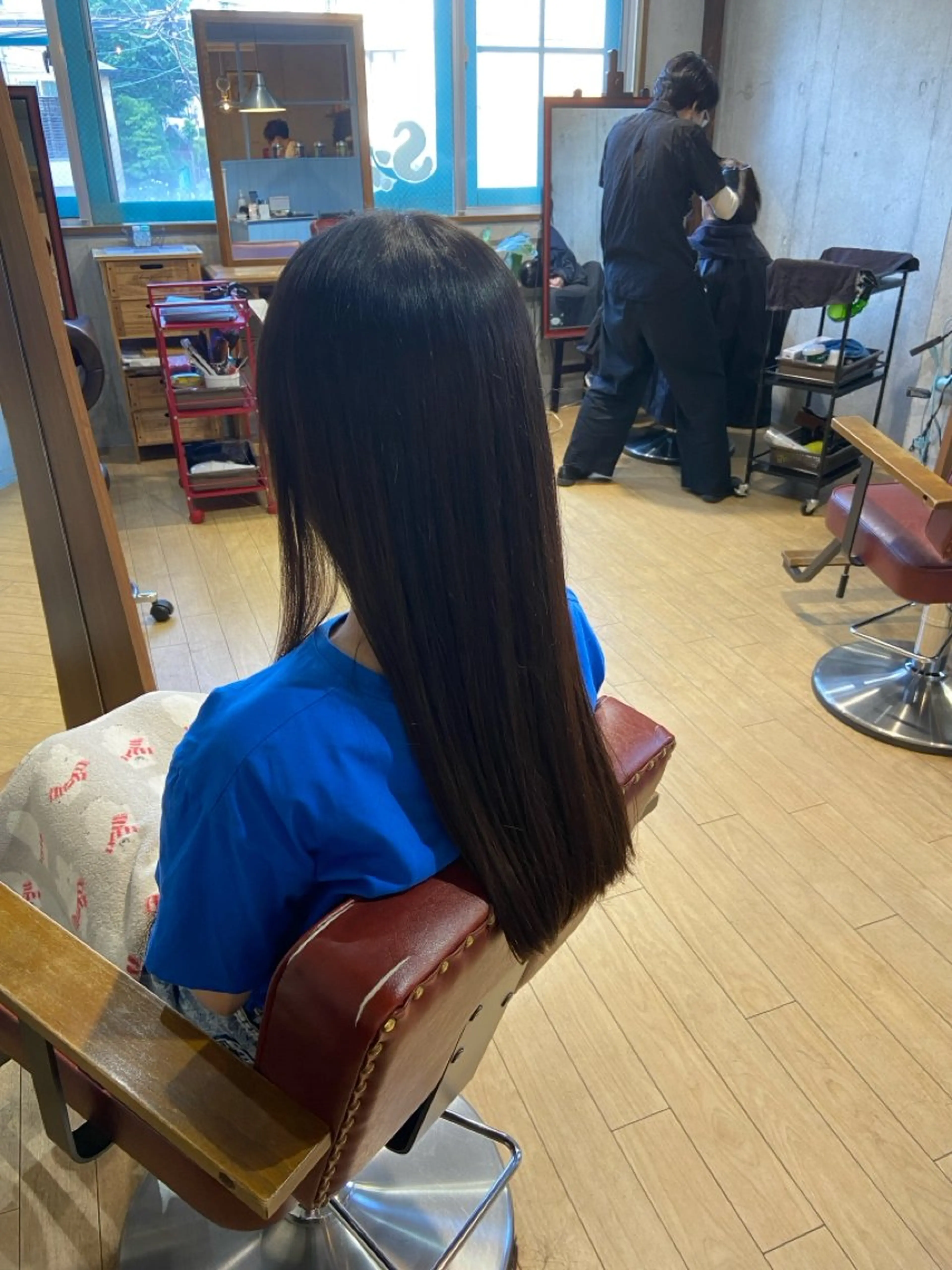 ロング 縮毛矯正 縮毛矯正 西内 亮太のヘアスタイル
