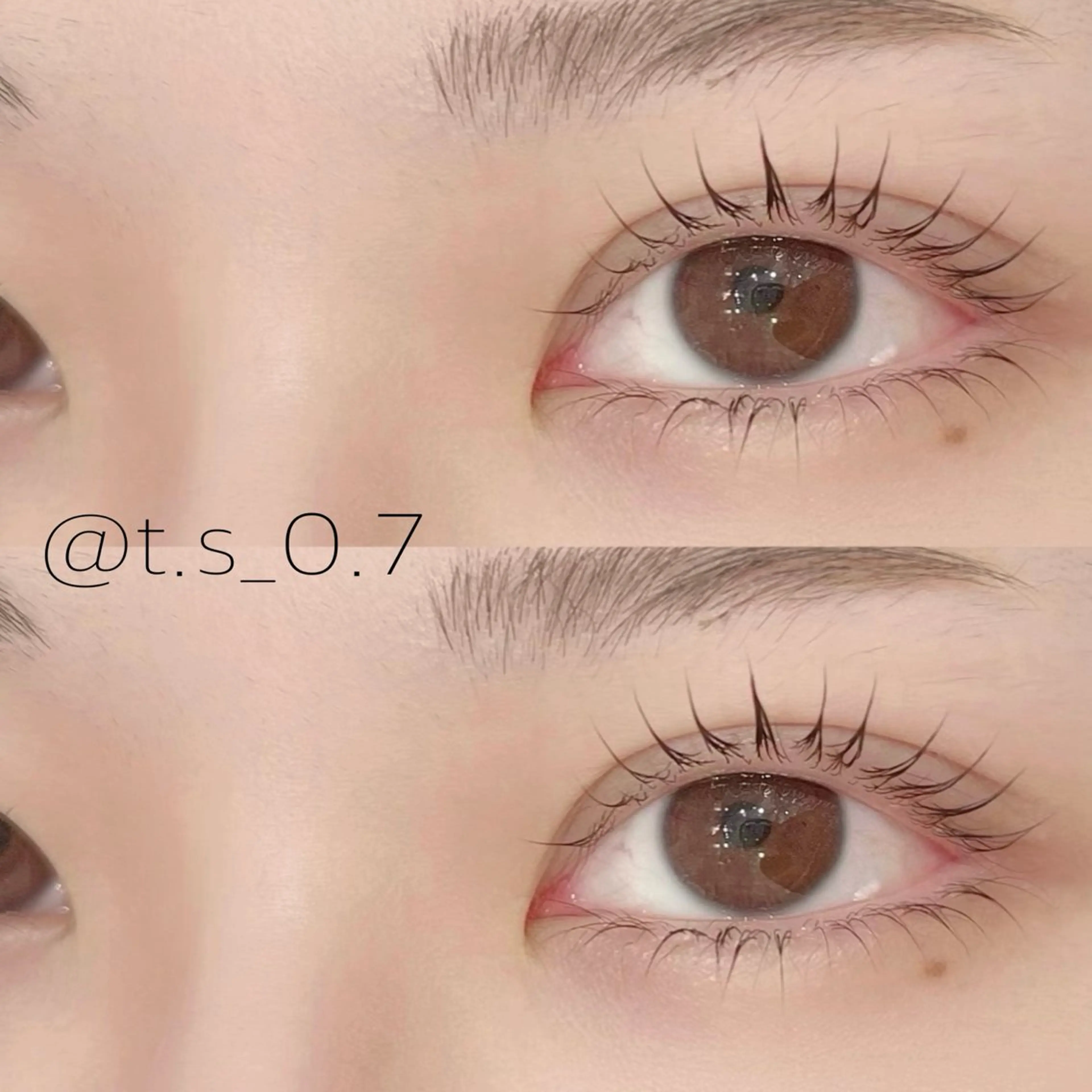 マツエク・マツパ ナチュラル 下まつげエクステ 一重×まつ毛パーマ 名古屋eyelist hoshinoのマツエク・マツパデザイン