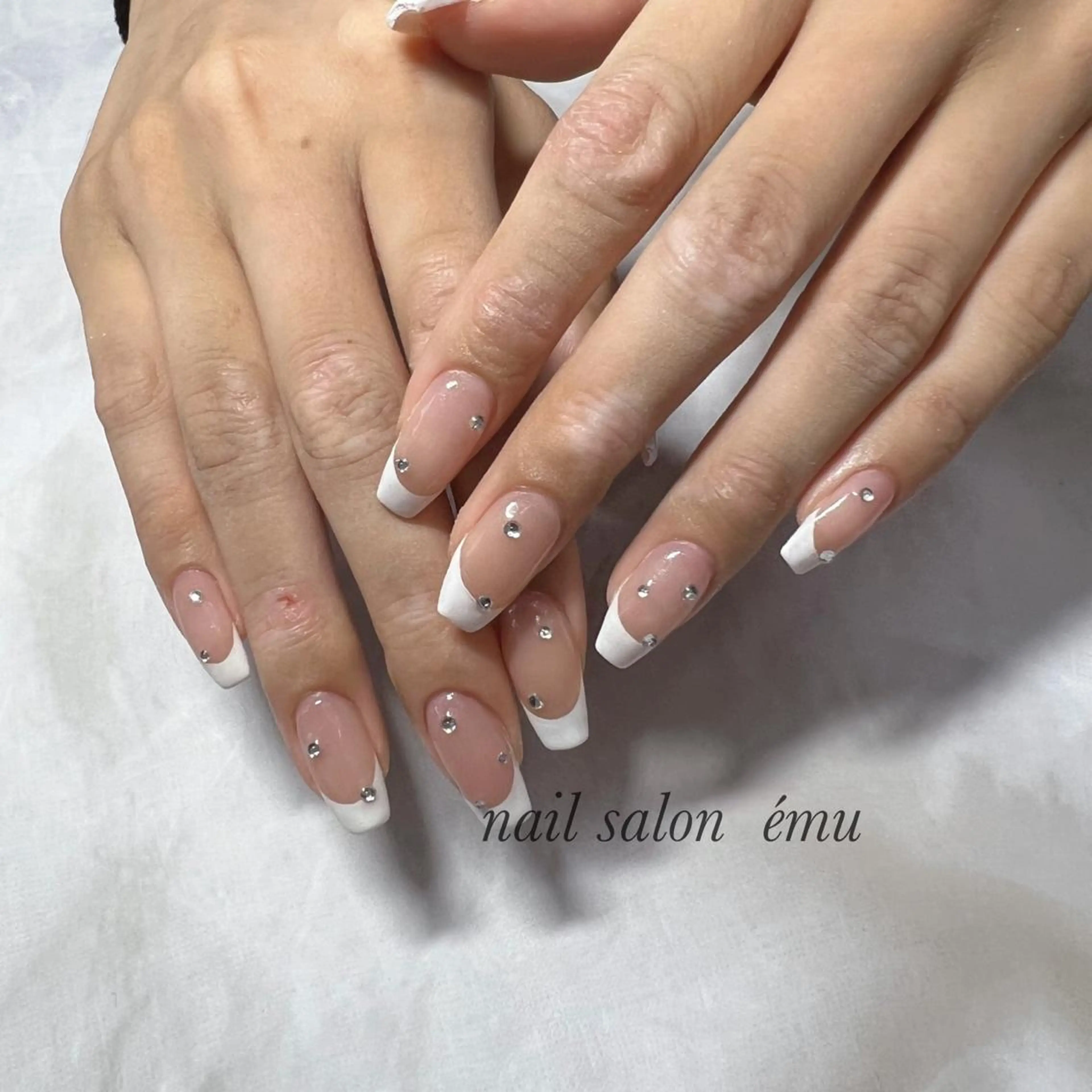 セミロング ネイル ハンドネイル nail salon émuのネイルデザイン