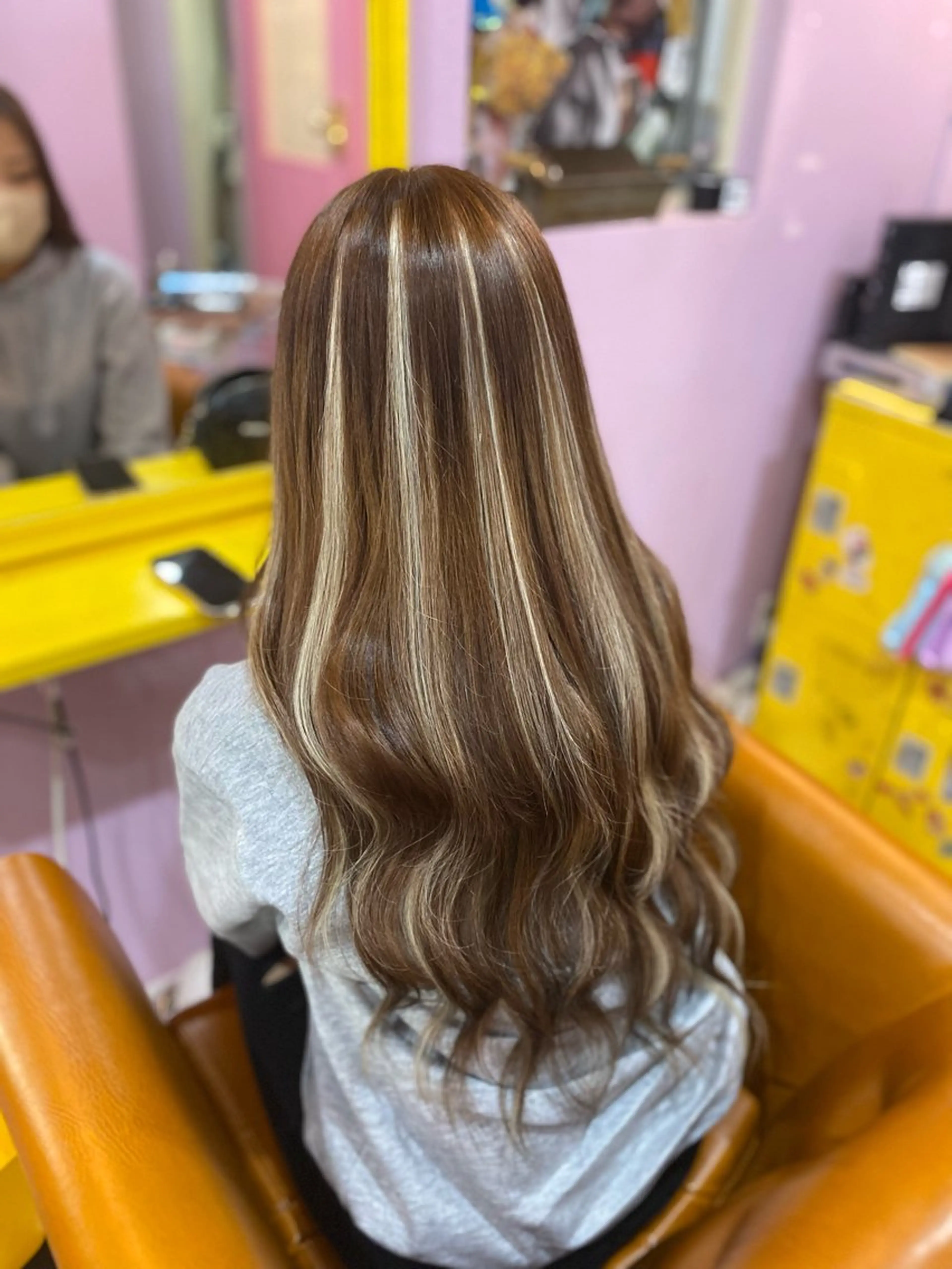 セミロング チビ編み込みエクステ どぅ〜す/YUIのヘアスタイル