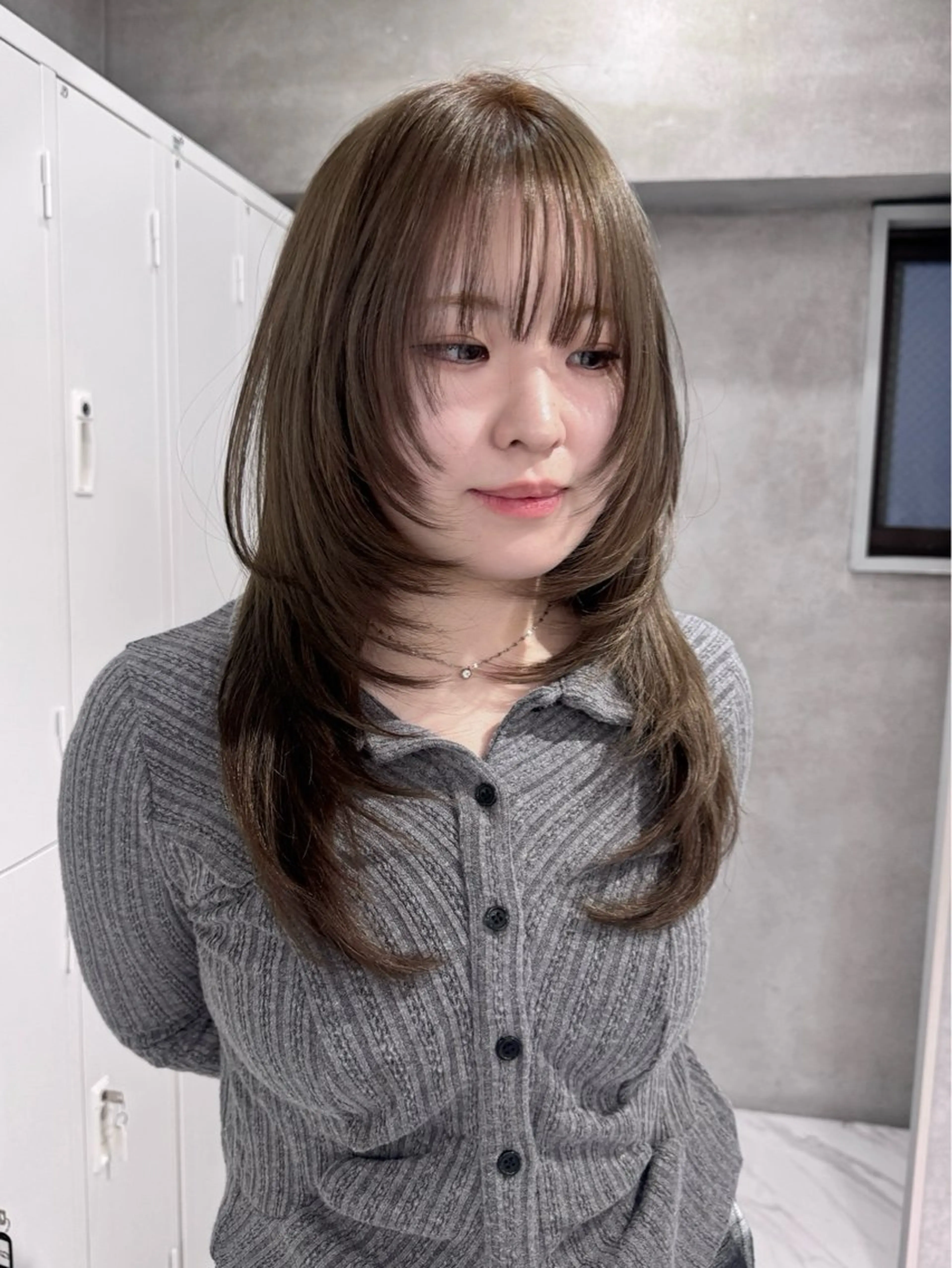 ロング ハッシュカット 髪質改善 カット ヘアカラー トリートメント Mana/似合わせ レイヤー/ウルフのヘアスタイル