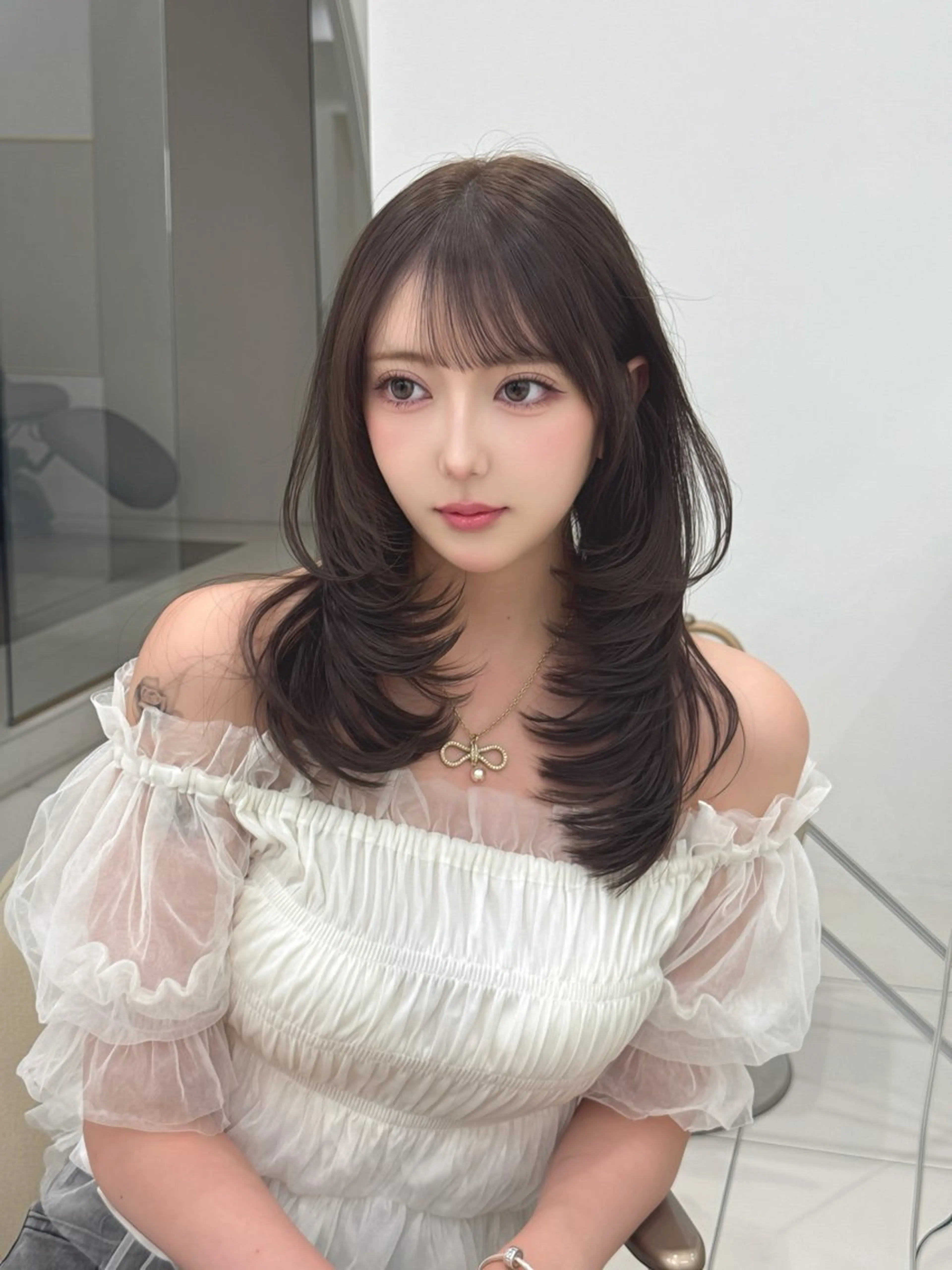 セミロング カラー kaho /レイヤーカットのヘアスタイル