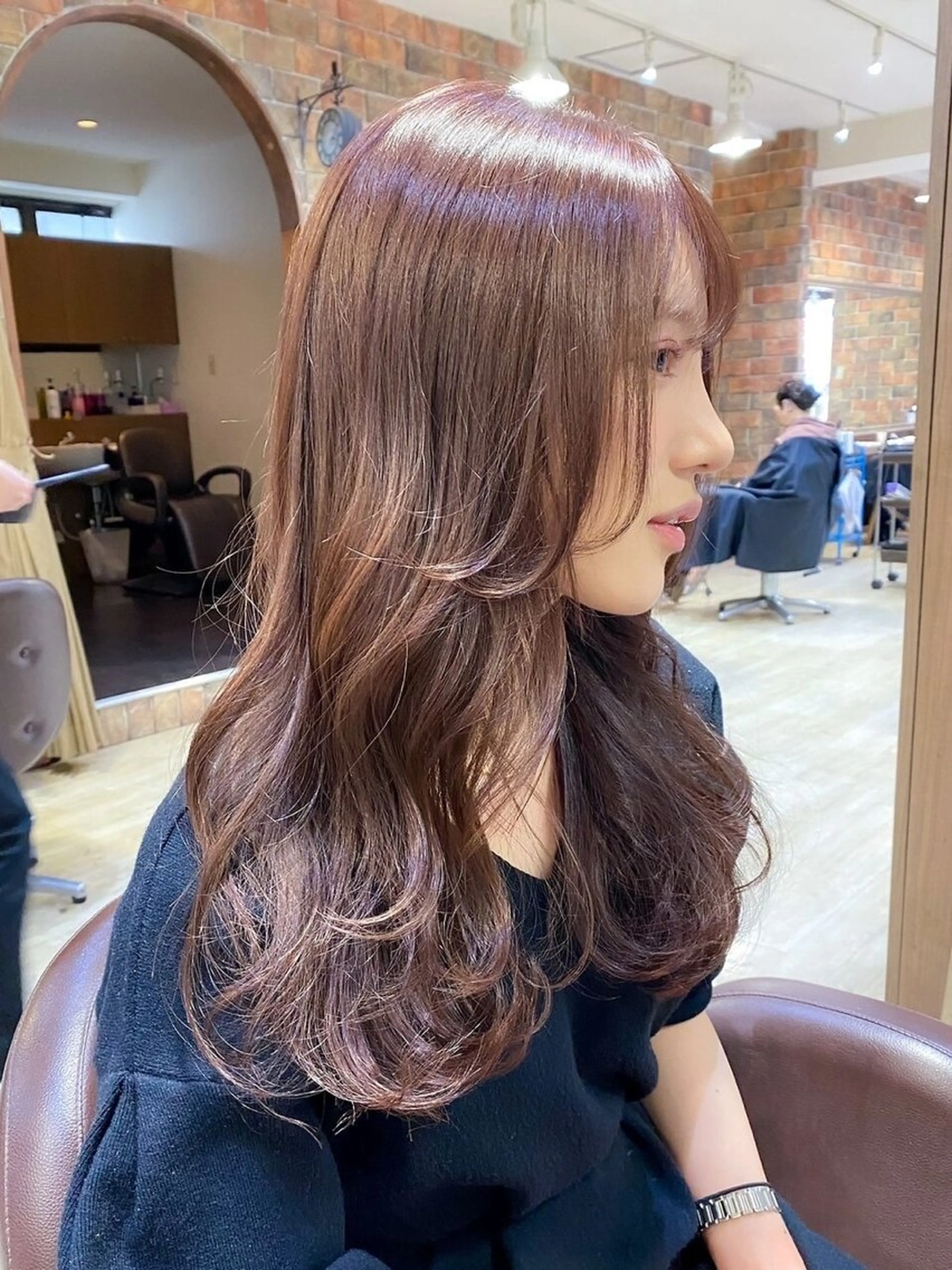 ロング パーマ 🫧髪質改善/暖色 /くびれミディ🫧のヘアスタイル