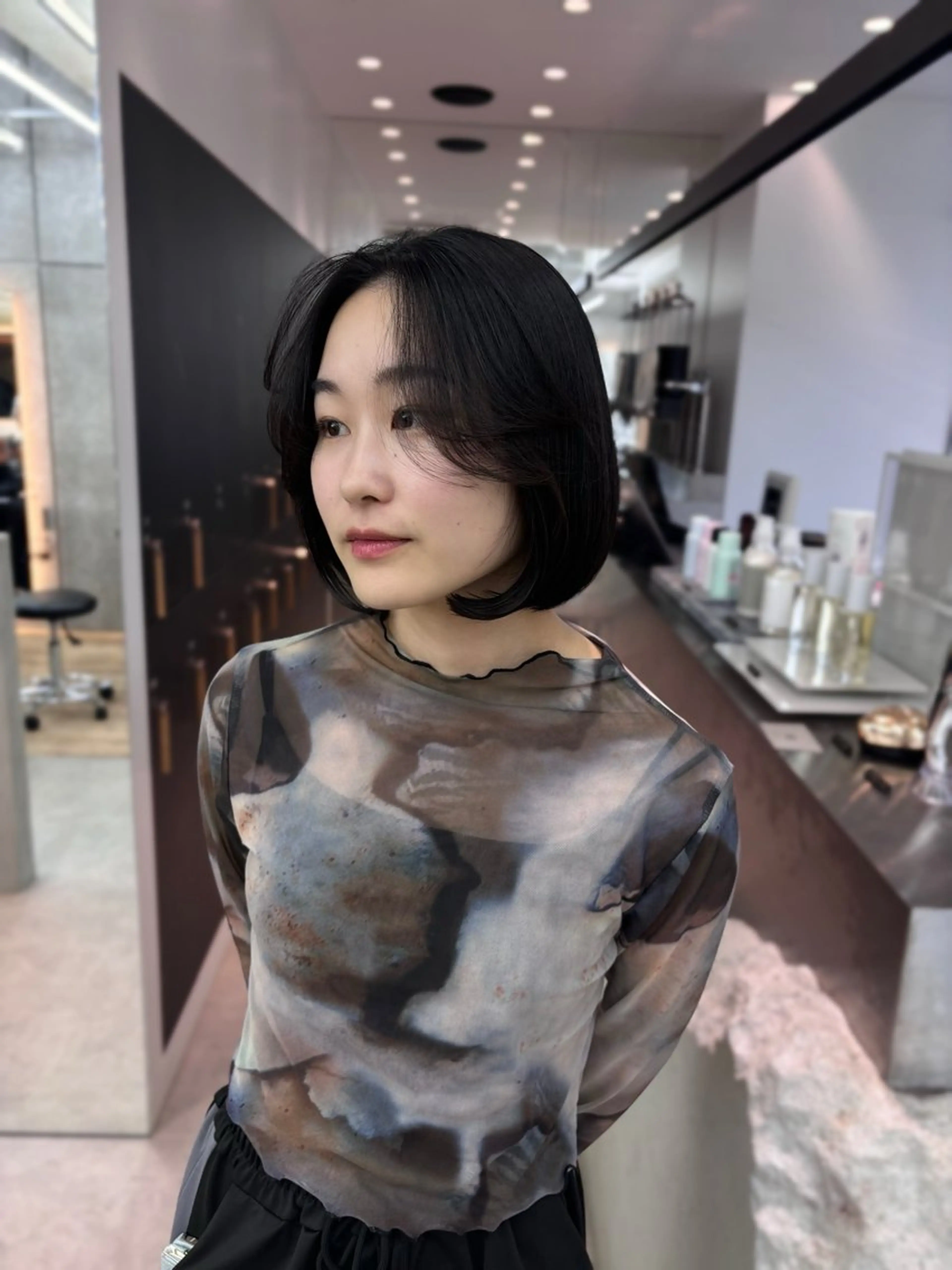 ミディアム カット ヘアカラー トリートメント 髪質改善/縮毛矯正/ 韓国ヘア/矢野のヘアスタイル