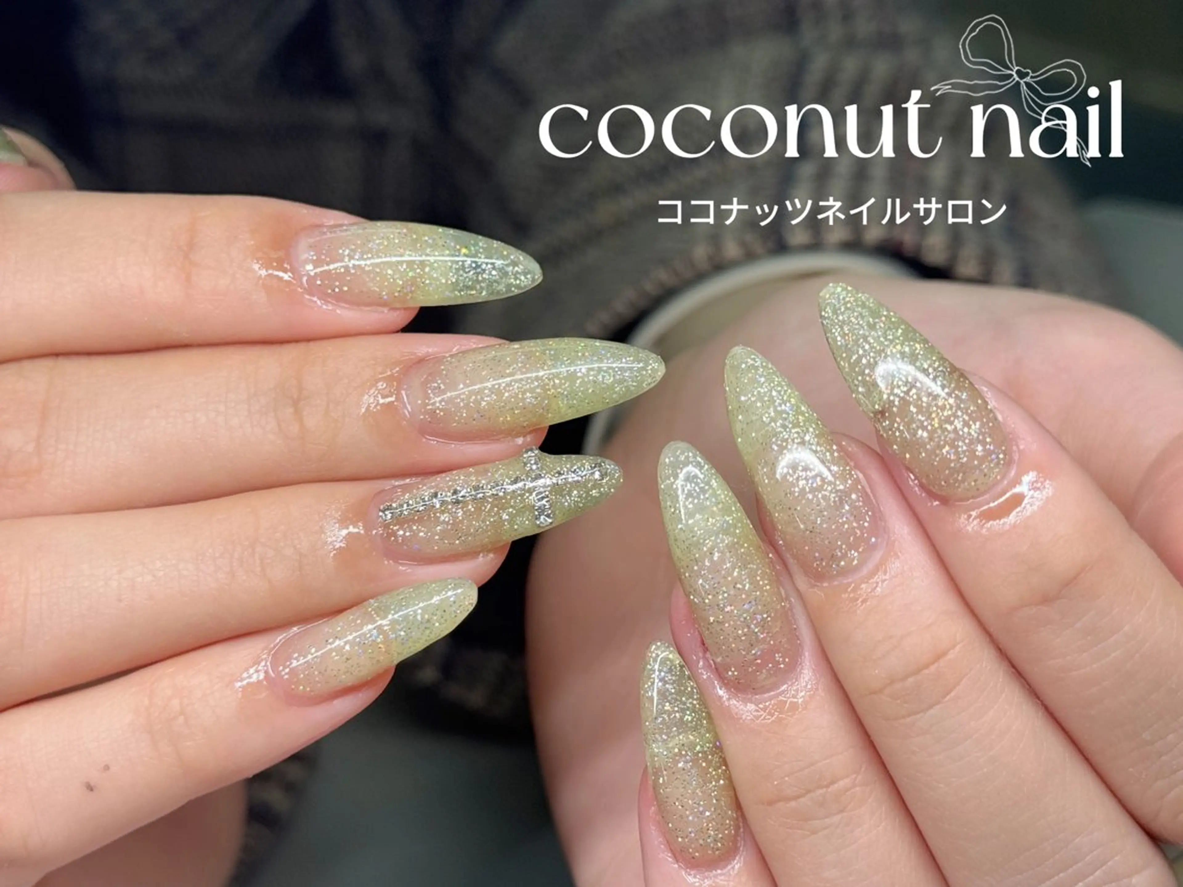 ネイル べっ甲ネイル フレンチネイル キラキラネイル マグネットネイル 大理石ネイル(マーブル) ハンドネイル 神田 ココナッツのネイルデザイン