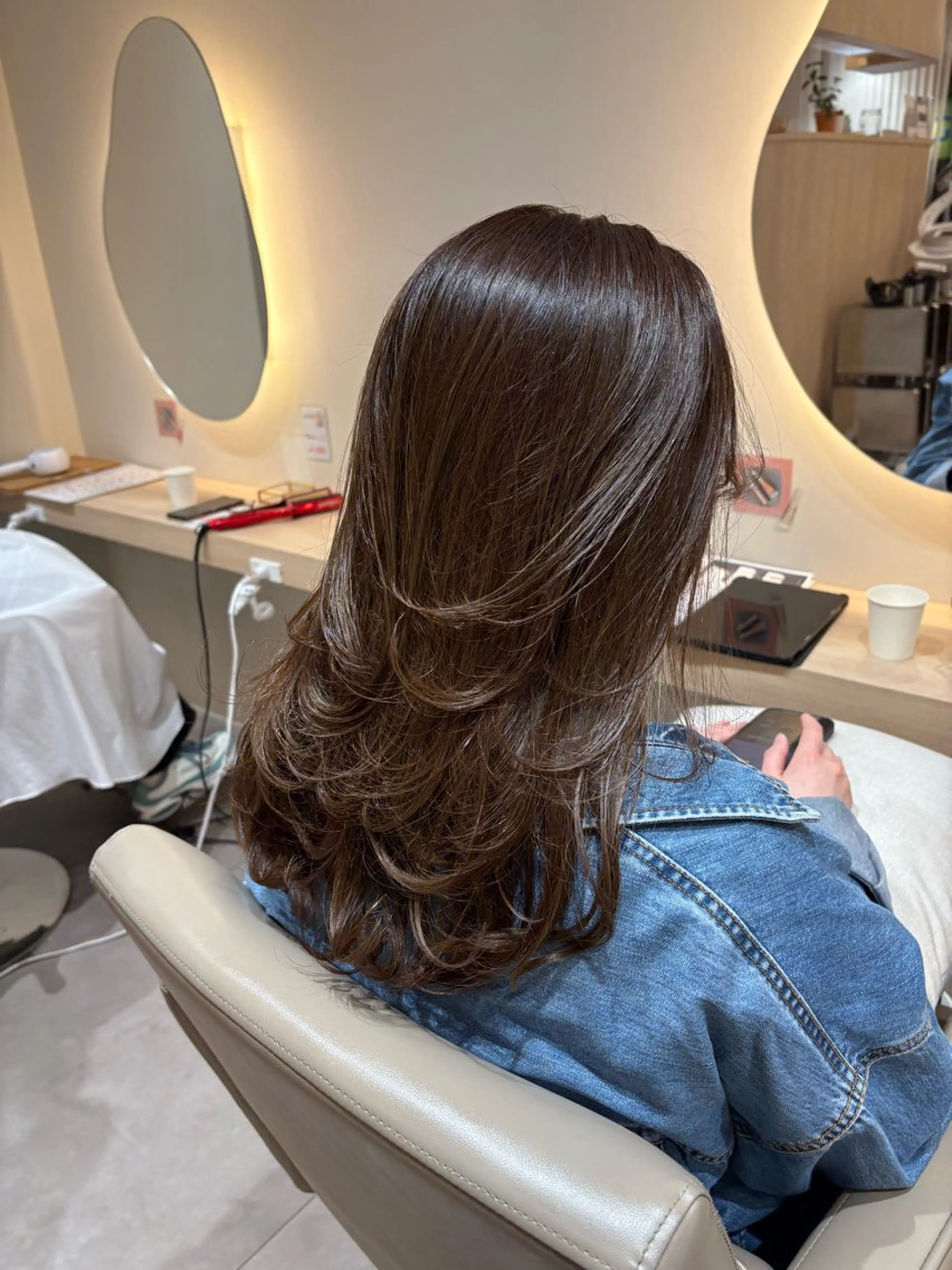 ロング カラー カット ヘアカラー レイヤー/透明感/髪 質改善/メンズ/佐藤のヘアスタイル