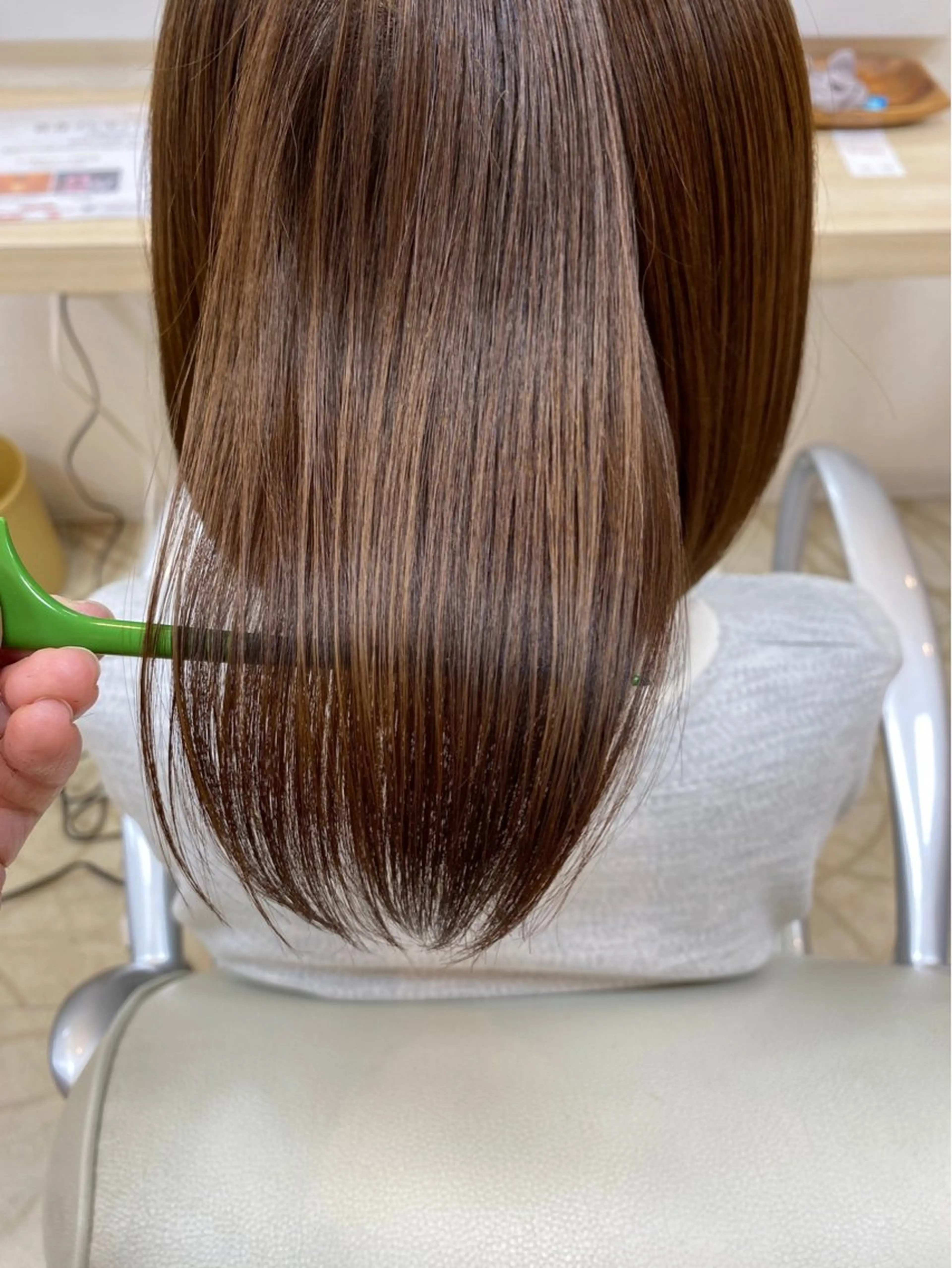 ミディアム 髪質改善 トリートメント かしわや かなえのヘアスタイル