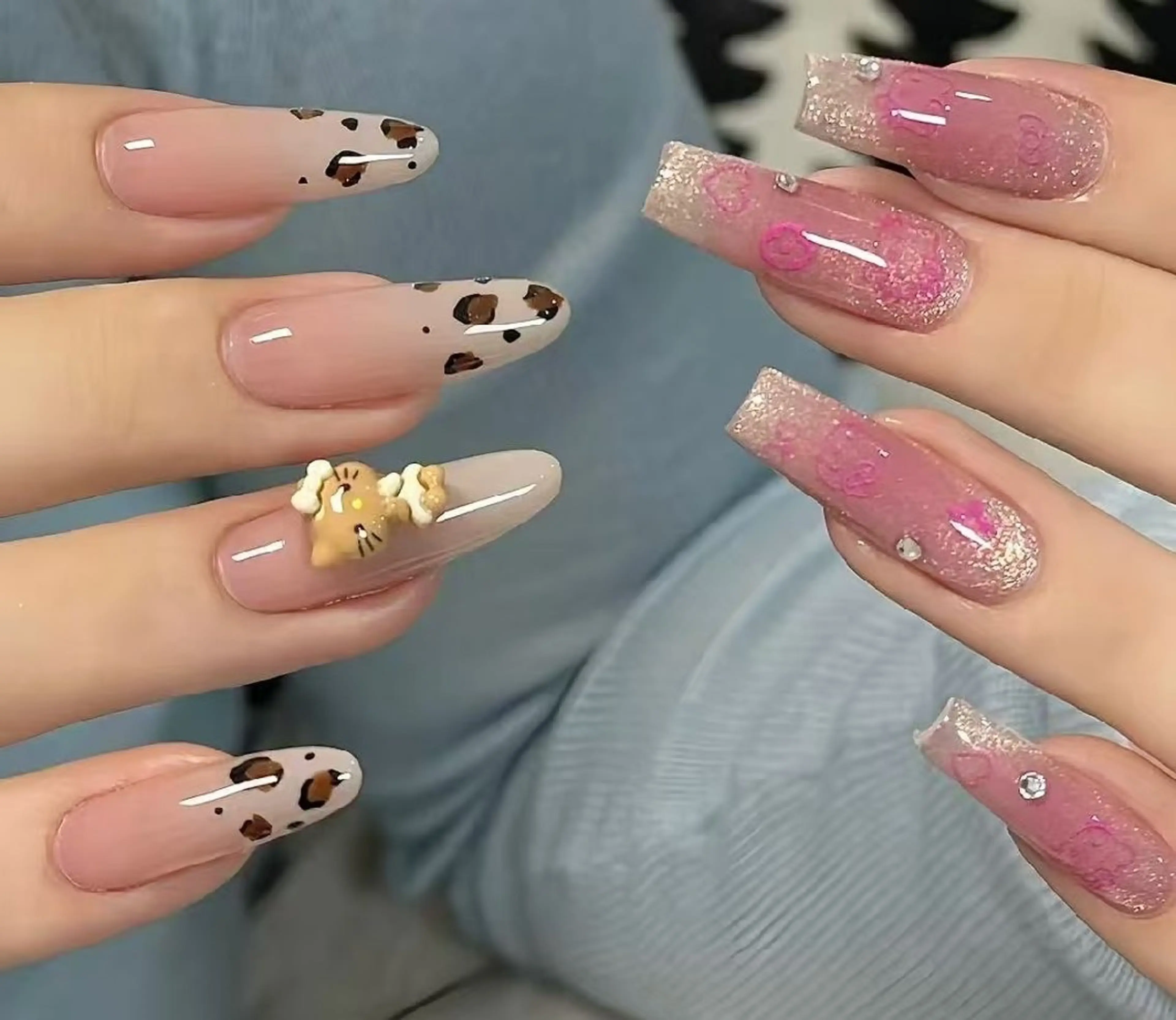 ネイル オーロラネイル フラワーネイル フットネイル フレンチネイル ジェルネイル ハンドネイル Oomiya 服部のネイルデザイン