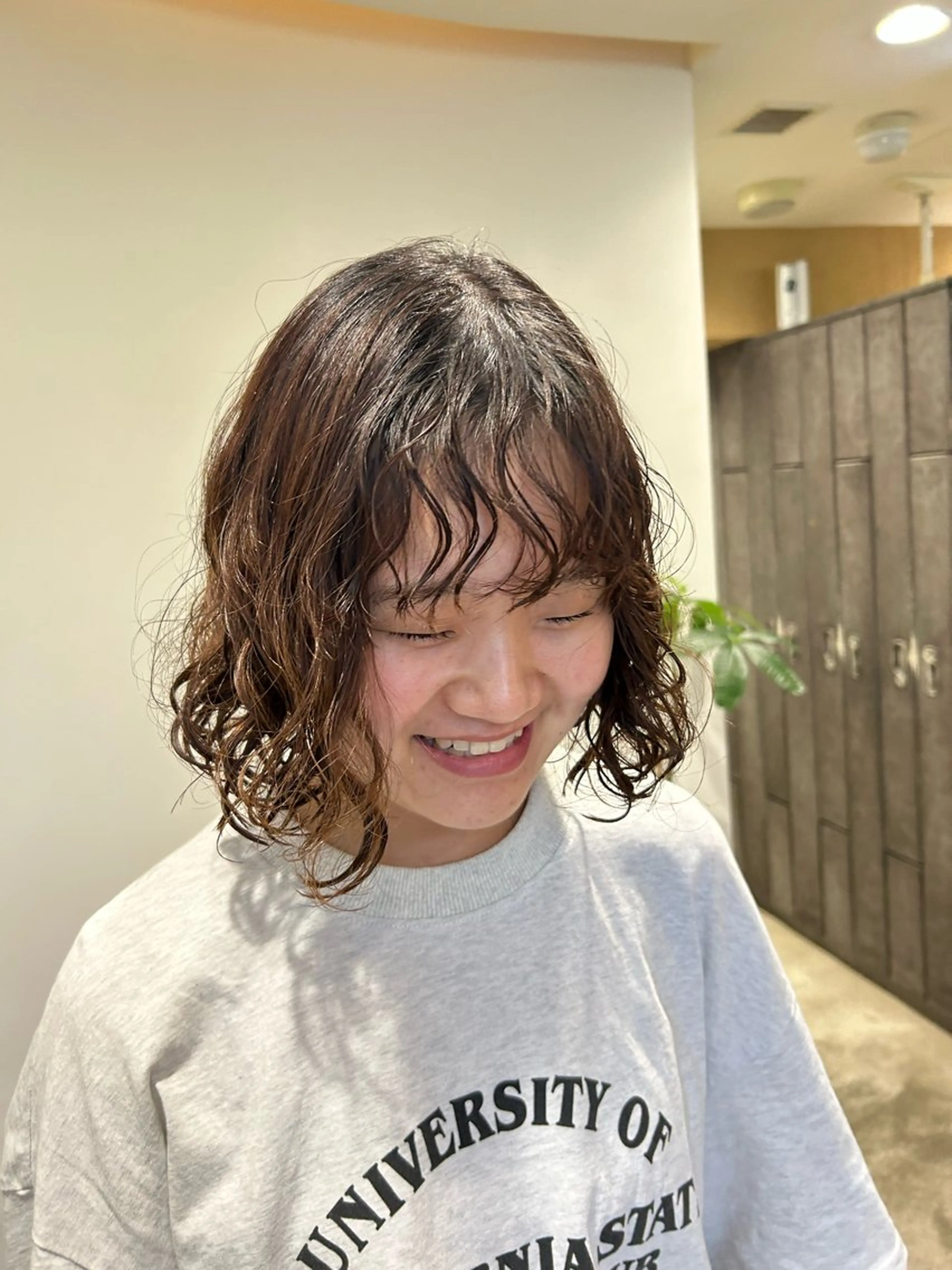 ミディアム パーマ ミディアムパーマ ボブ 似合わせカット パーマ nana/ボブ/ レイヤー/梅田のヘアスタイル