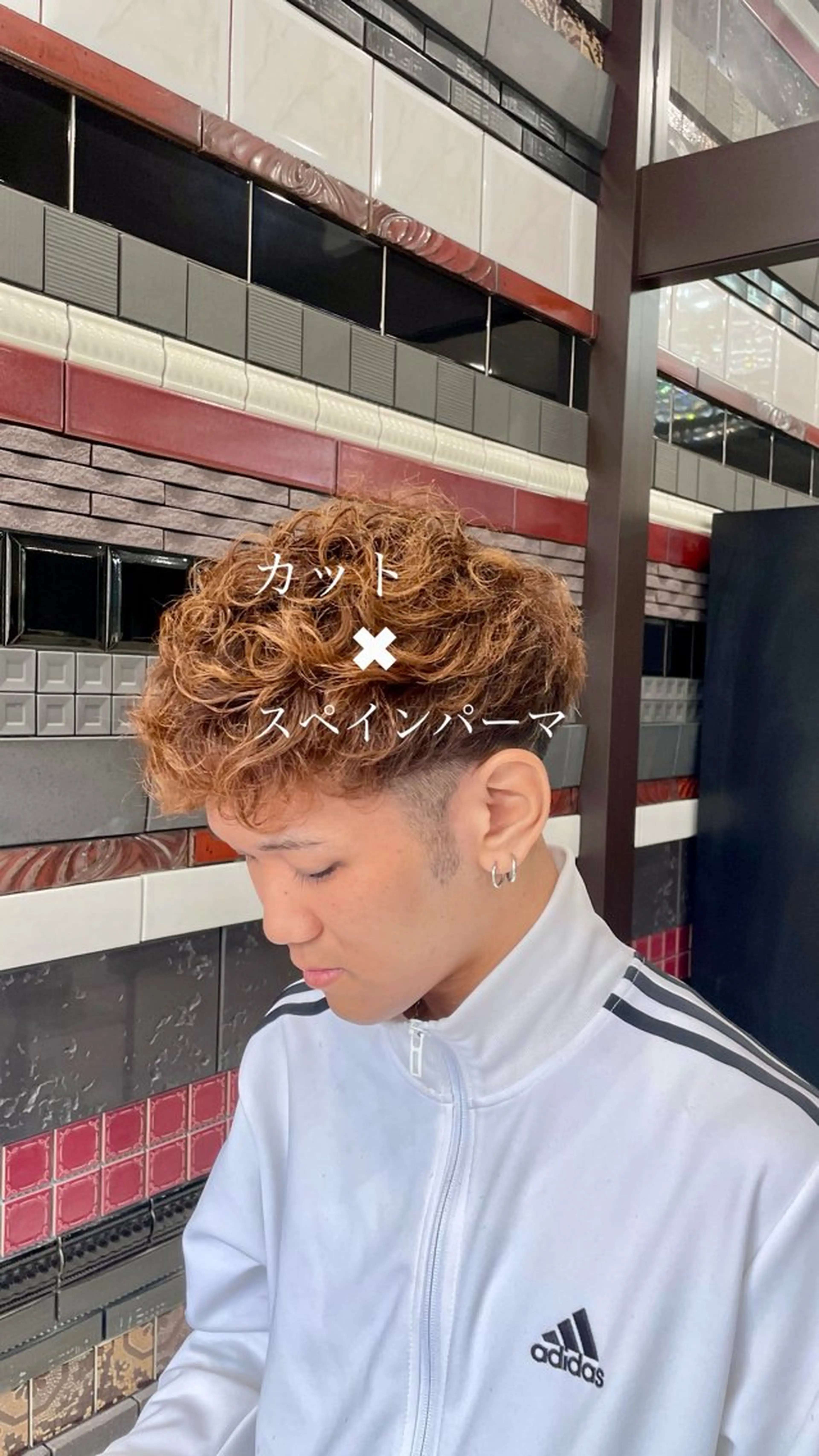 【イメチェン男子急増中✨】デザインパーマ＋メンズカット＋ワンカラー【モテる垢抜けヘア】の写真