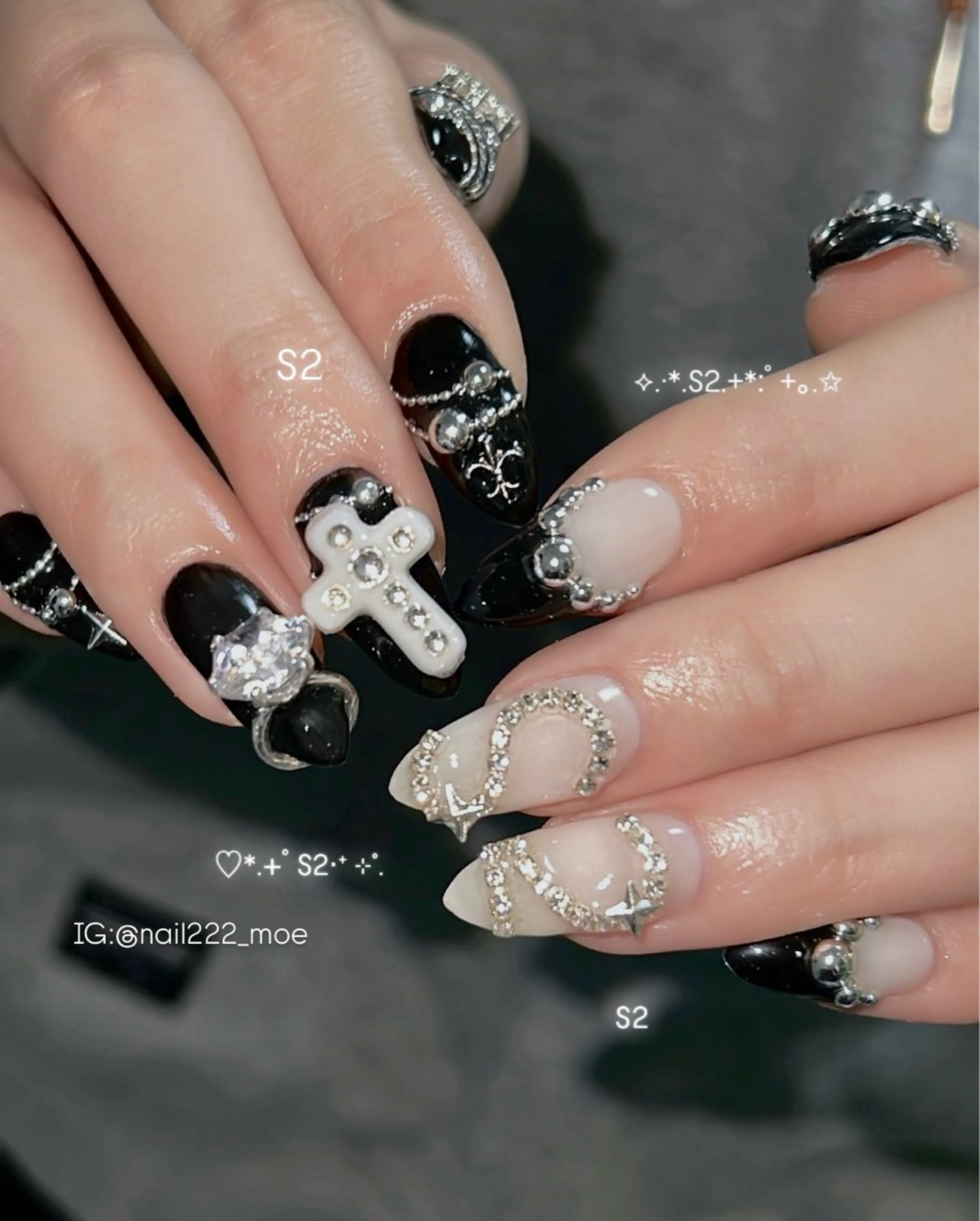 ネイル ハンドネイル ⟡.*222⋰˚☆ MöEのネイルデザイン