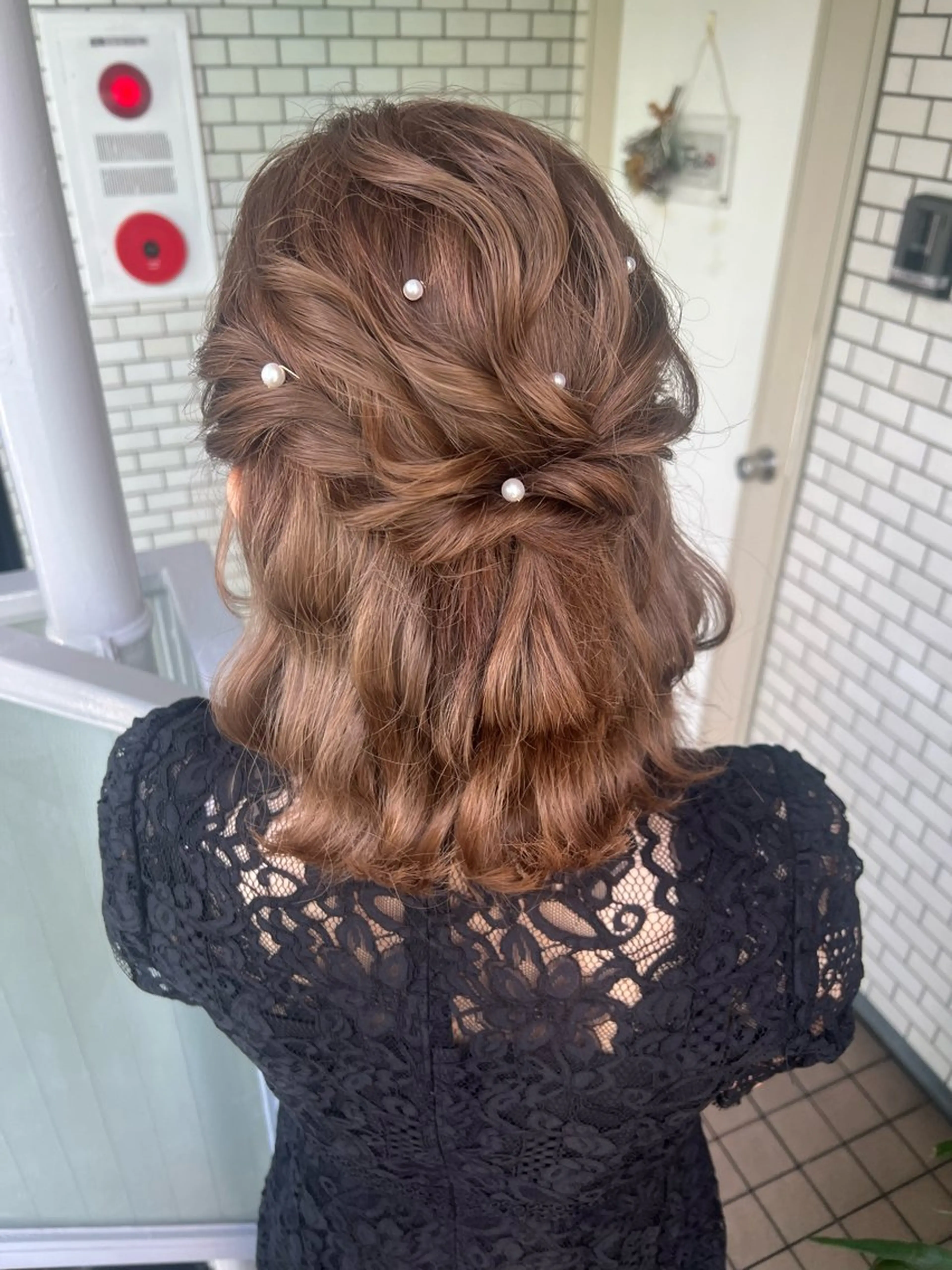 ヘアアレンジ ハーフアップ ヘアセット 大人可愛いヘアメイク 💋🧚‍♀️しずかのヘアスタイル