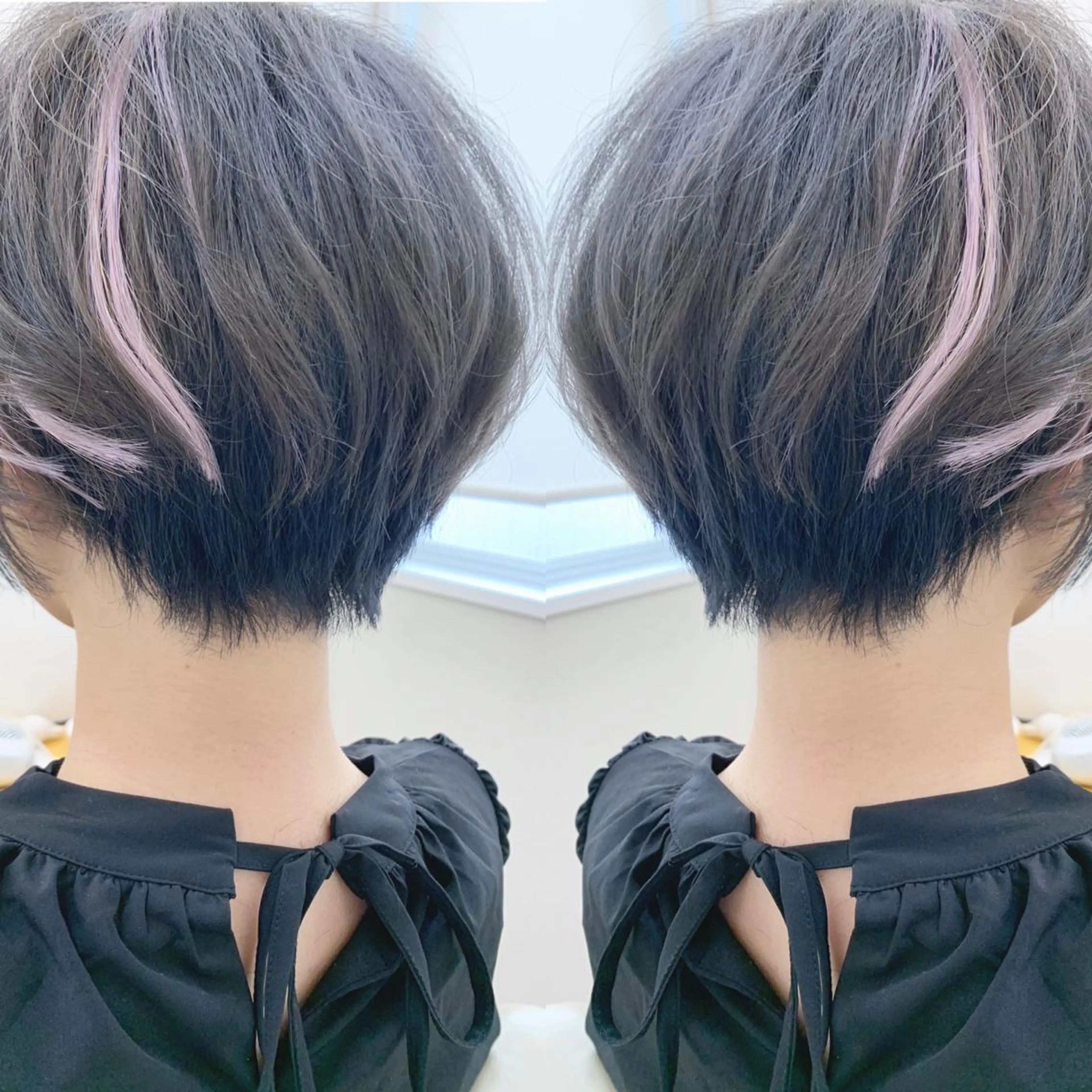 ショート ボブ カット ヘアカラー H所属・H (エイチ) 烏丸御池店のヘアスタイル