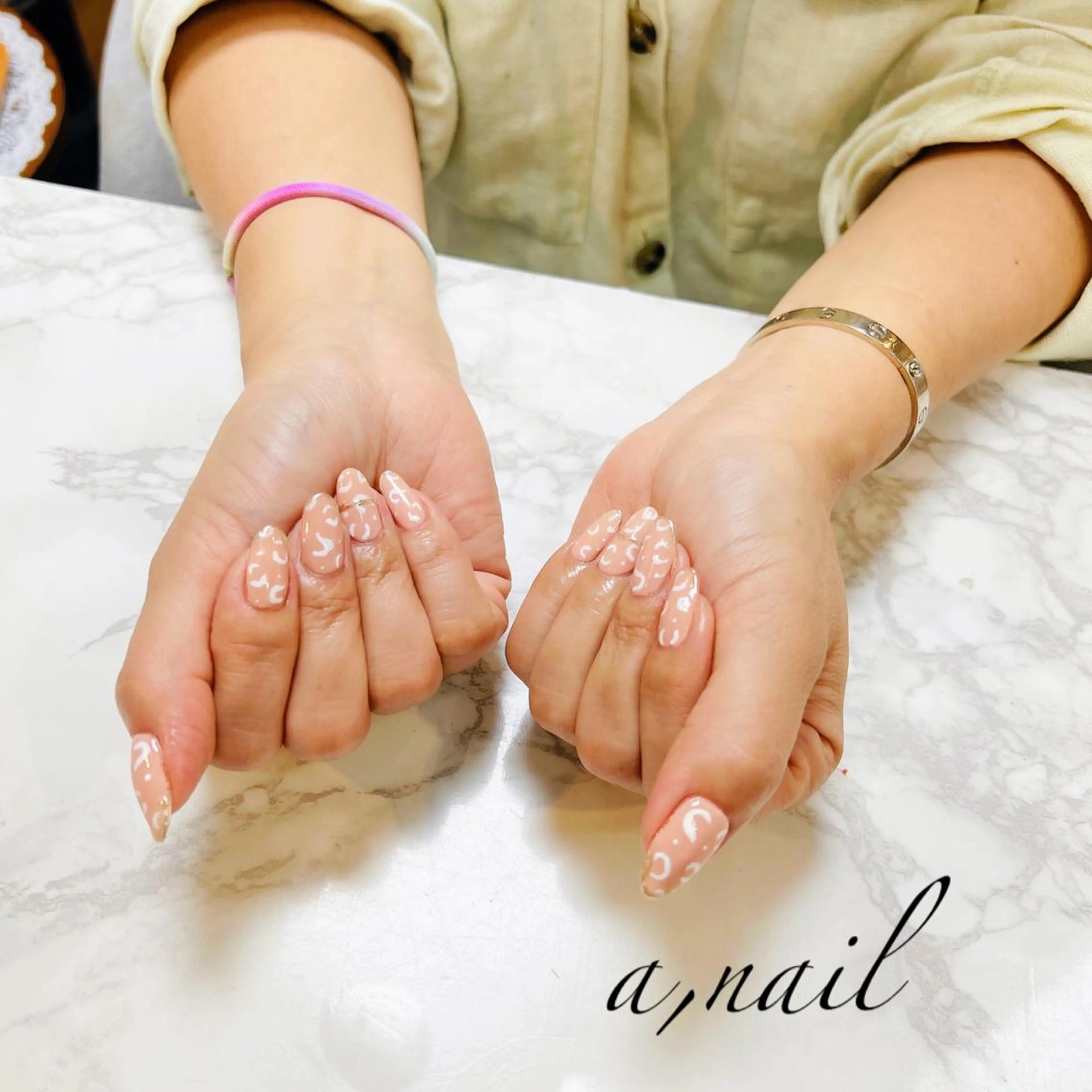 ネイル アニマル柄 フットネイル ジェルネイル グラデーション ミラーネイル ハンドネイル ネイルサロン エーネイルのネイルデザイン