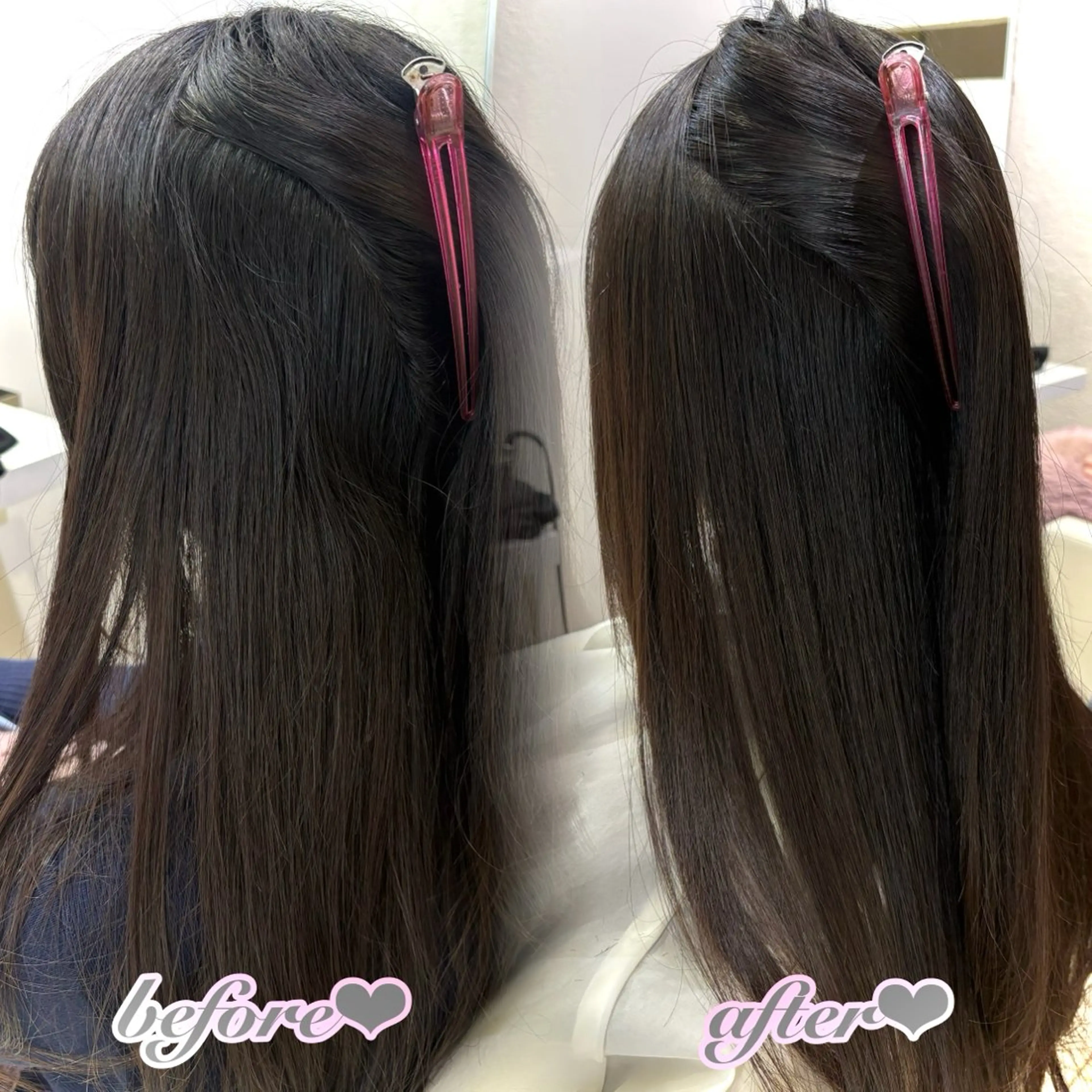 ロング カット 縮毛矯正 トリートメント 新宿/艶カラー 🎀エクステKANAのヘアスタイル