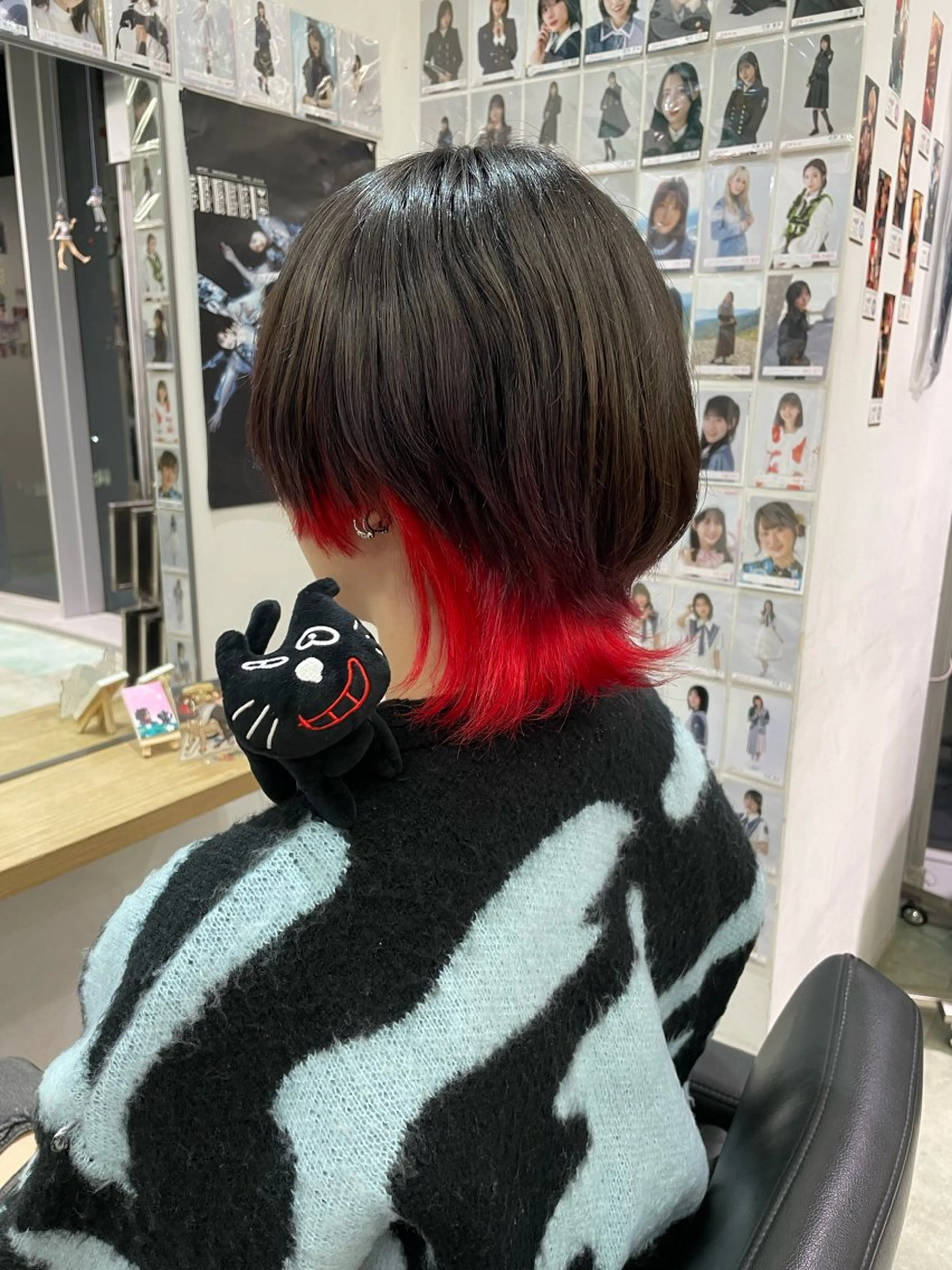 ミディアム 💖推しカラー💖 オタク美容師✂ゆづきのヘアスタイル