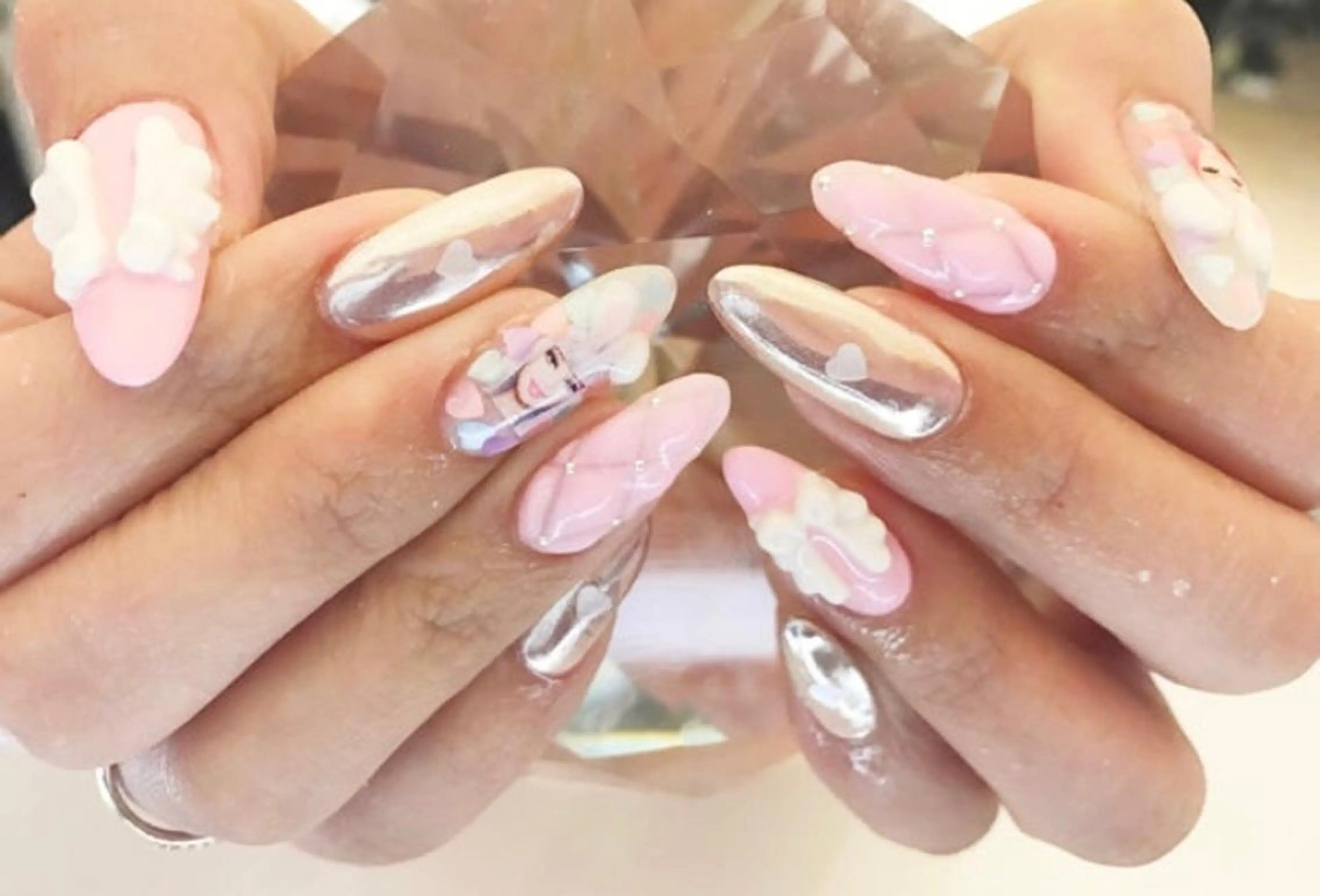 ネイル アートネイル ロングネイル スカルプネイル シンプルネイル YUN 💅のネイルデザイン