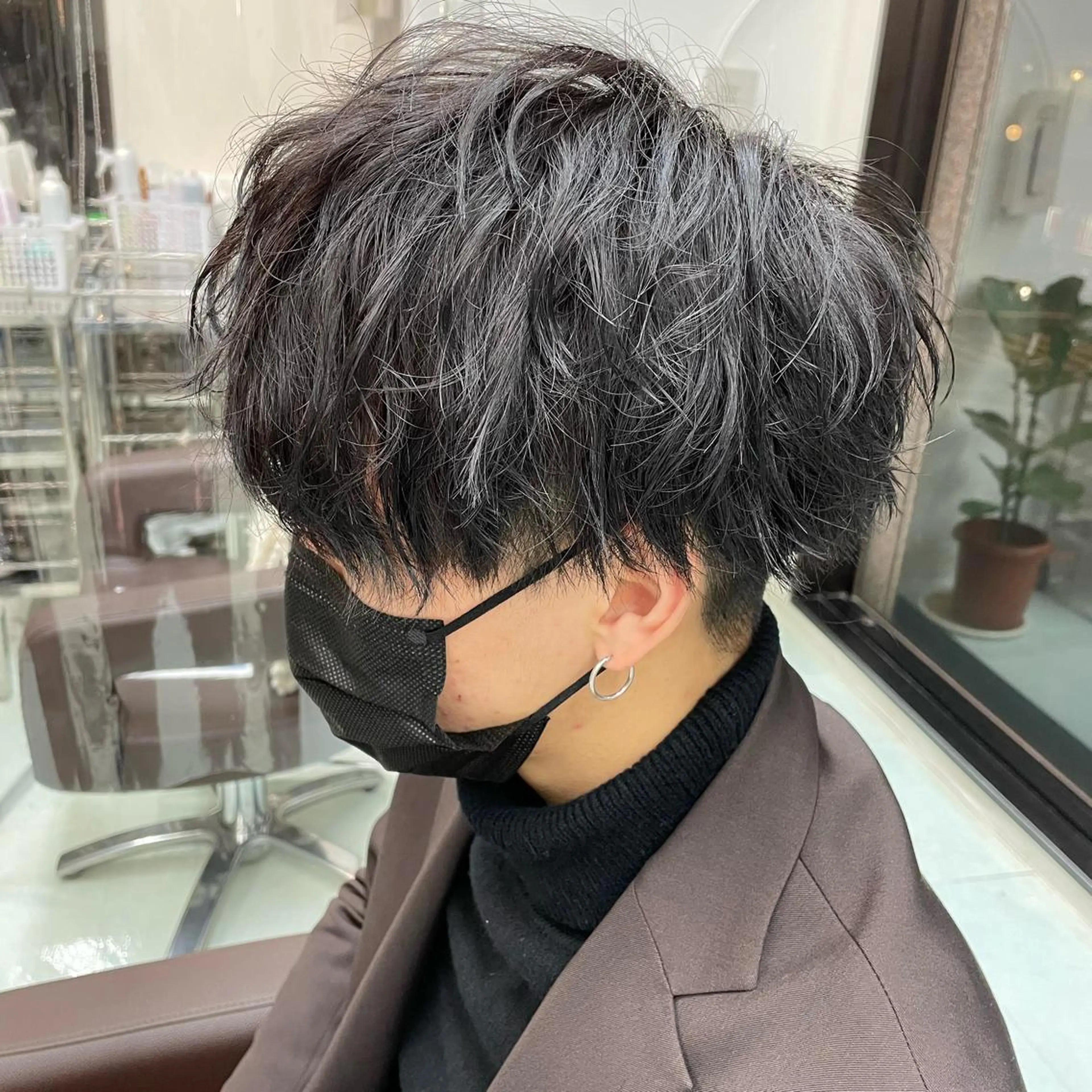 パーマ メンズ メンズパーマ スパイラルパーマ 川上 紗也加のヘアスタイル