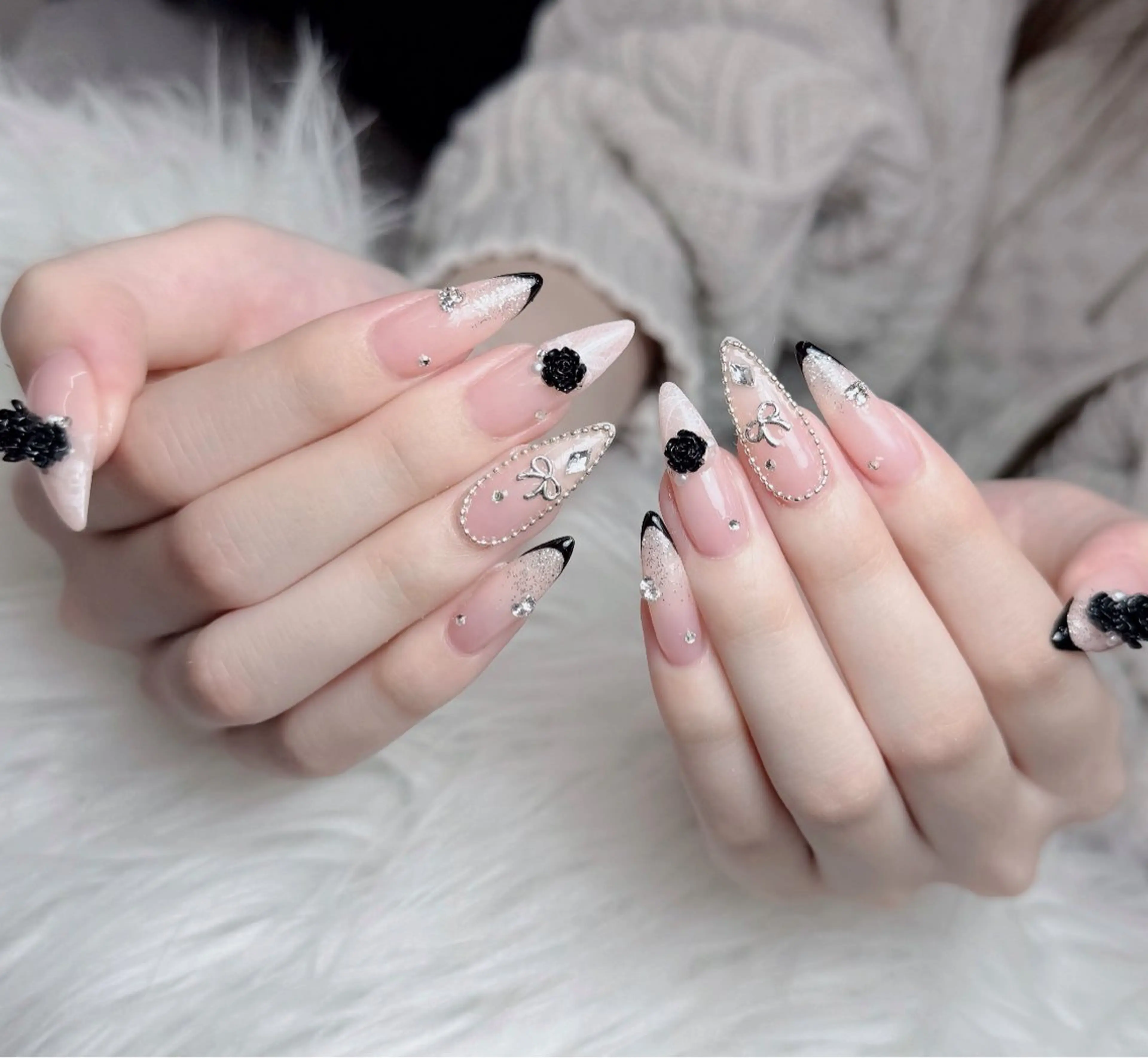 ネイル アートネイル 韓国ネイル 持ち込み ワンホンネイル ハンドネイル Lenie Nail Salonのネイルデザイン