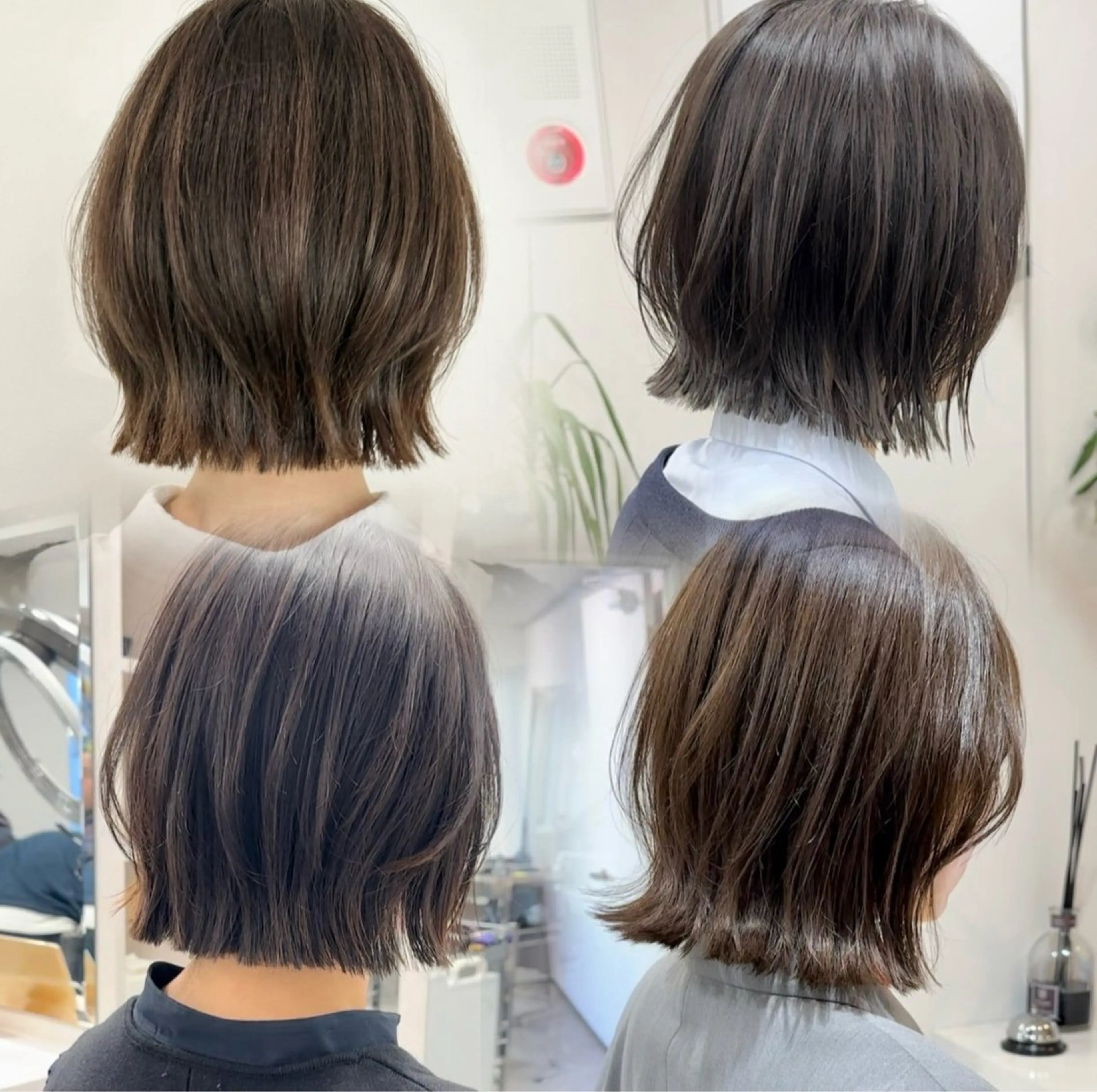 ショート ボブ くびれヘア 縮毛矯正 特化生田のヘアスタイル