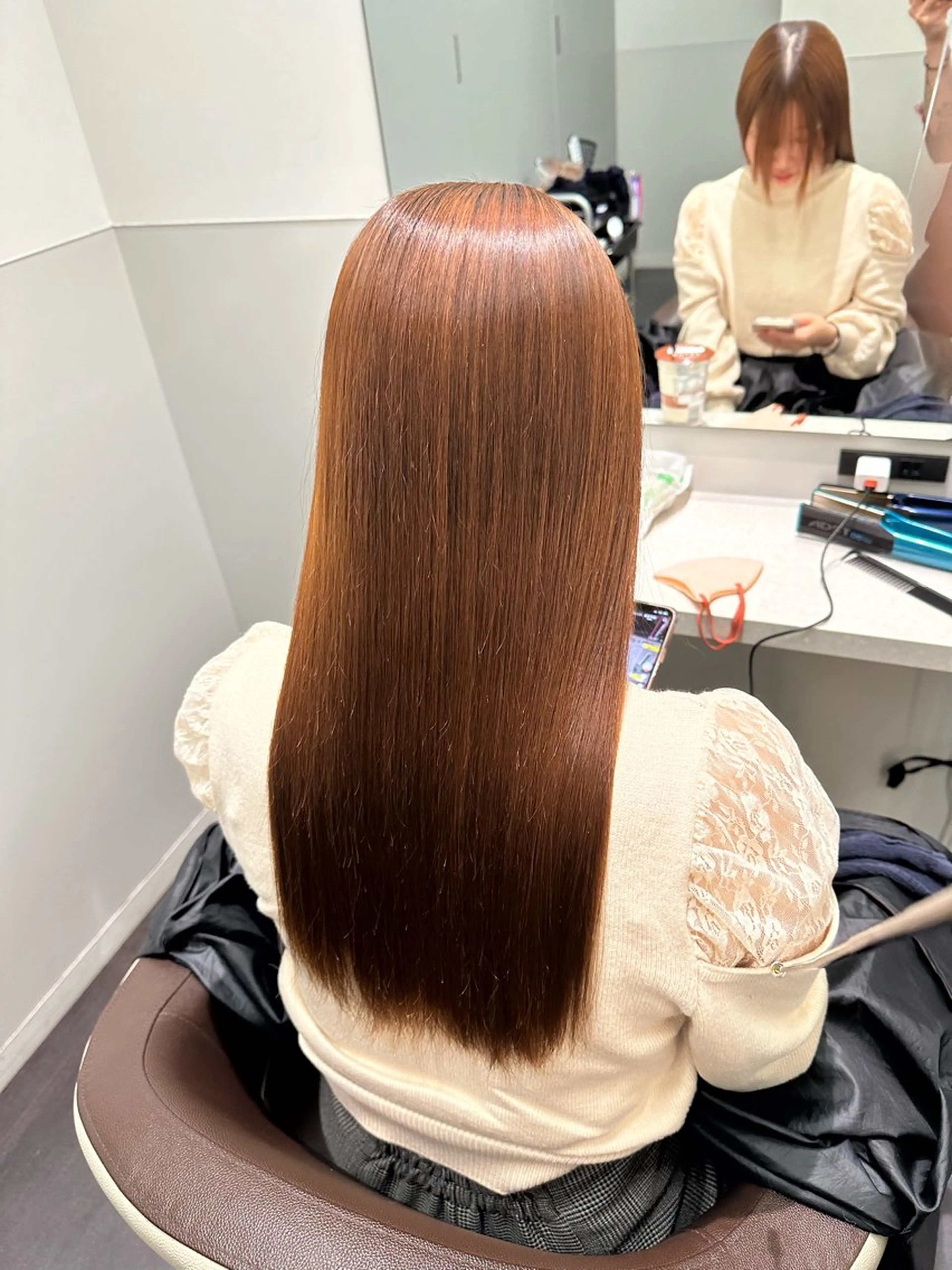 セミロング 美髪特化✨ 伊織✨縮毛矯正✨のヘアスタイル