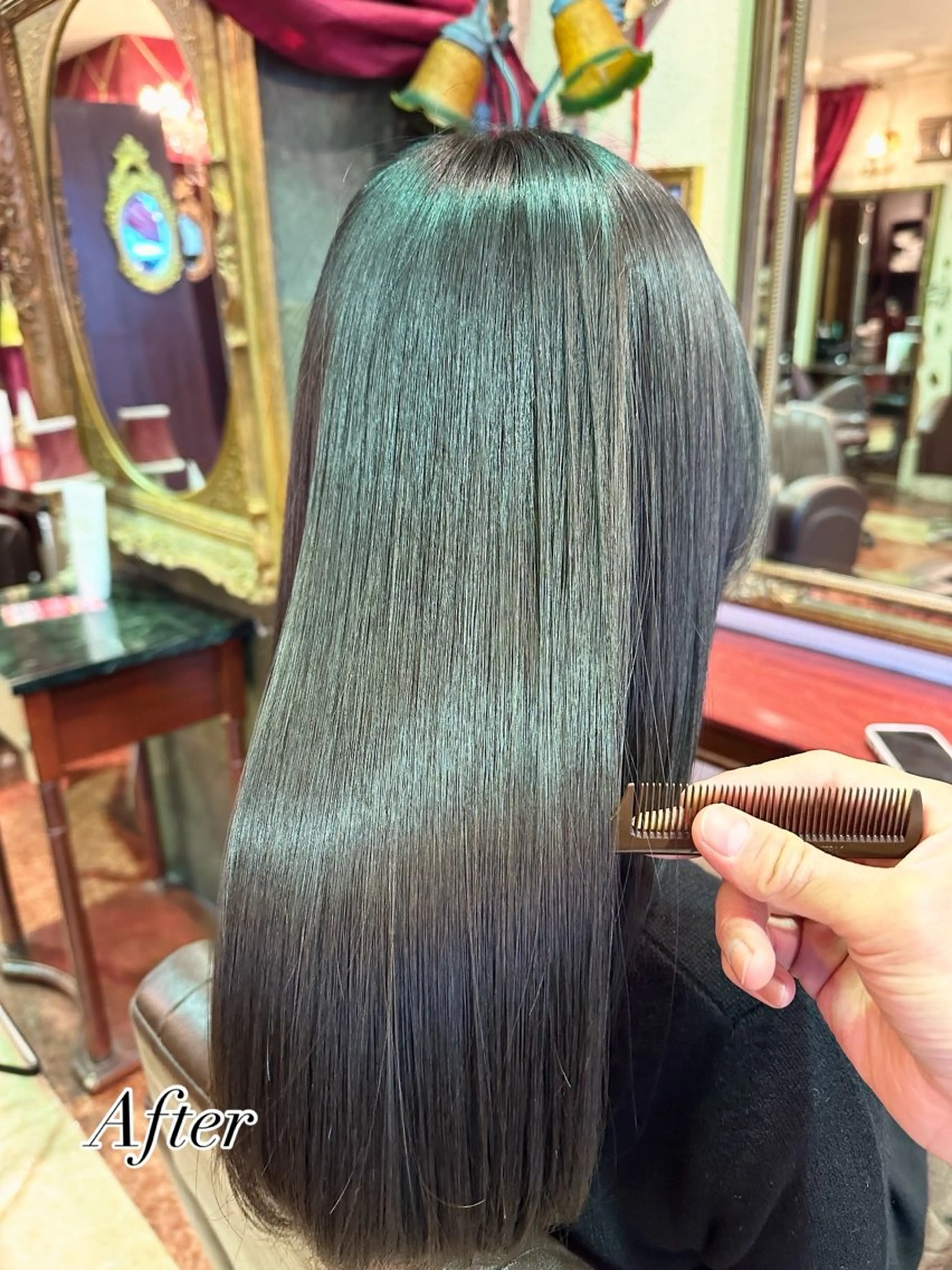 ロング カラー ブリーチ 透明感カラー グレージュ ブリーチなしカラー 髪質改善 カット ヘアカラー トリートメント 【美髪矯正 /髪質改善】RINのヘアスタイル