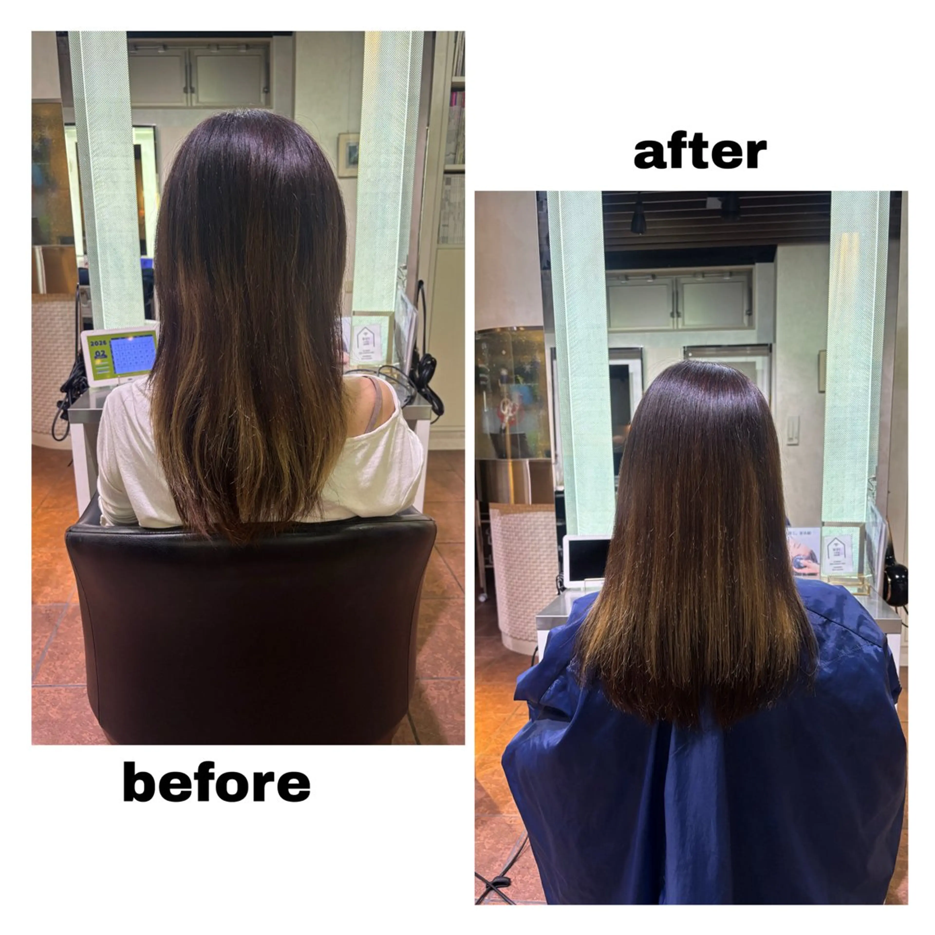 ミディアム カット 縮毛矯正 Nakano Noaのヘアスタイル