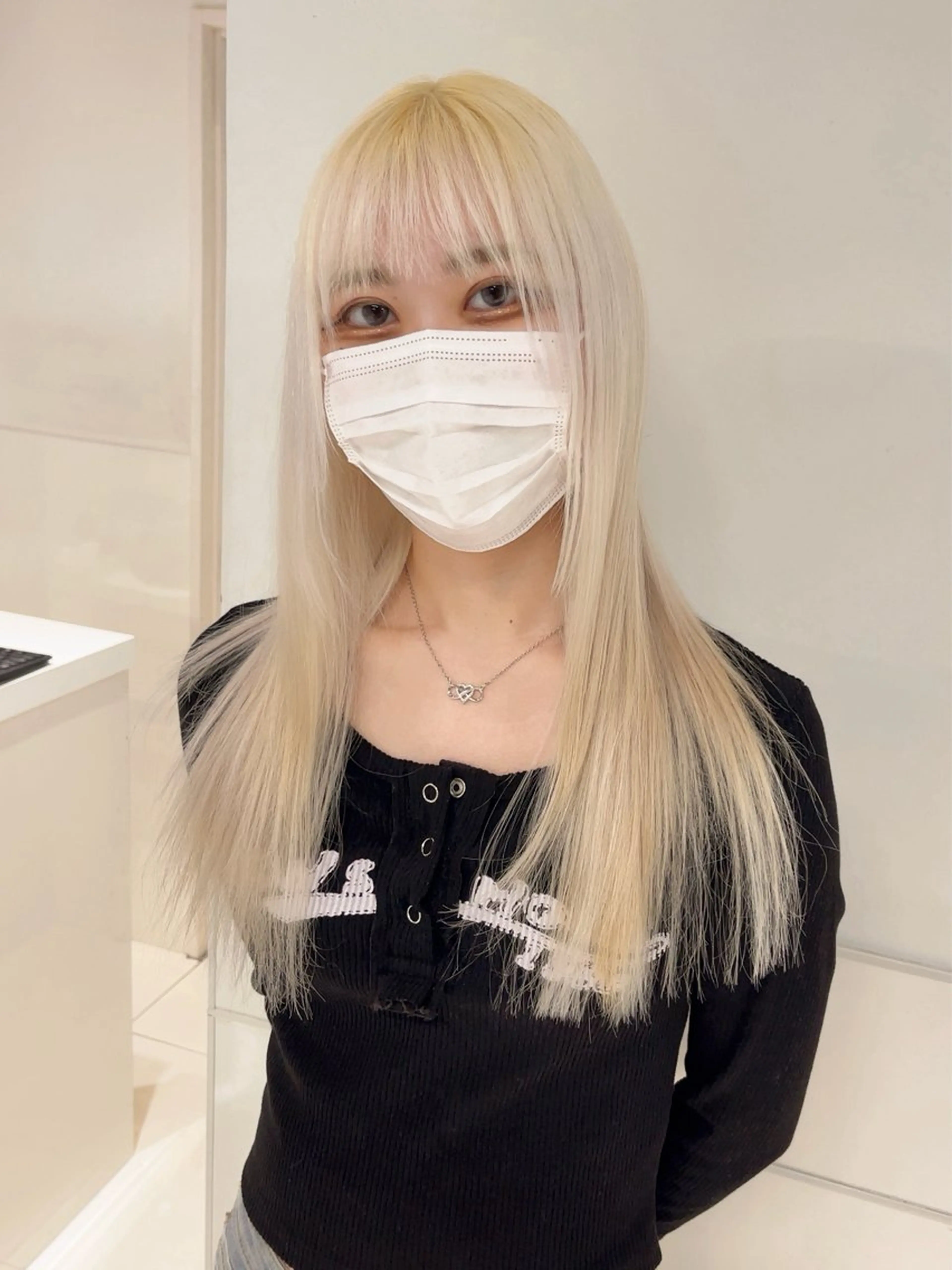 ロング カラー 抜きっぱなしブロンド ブロンド りおな/髪質改善/ カラー /平尾のヘアスタイル