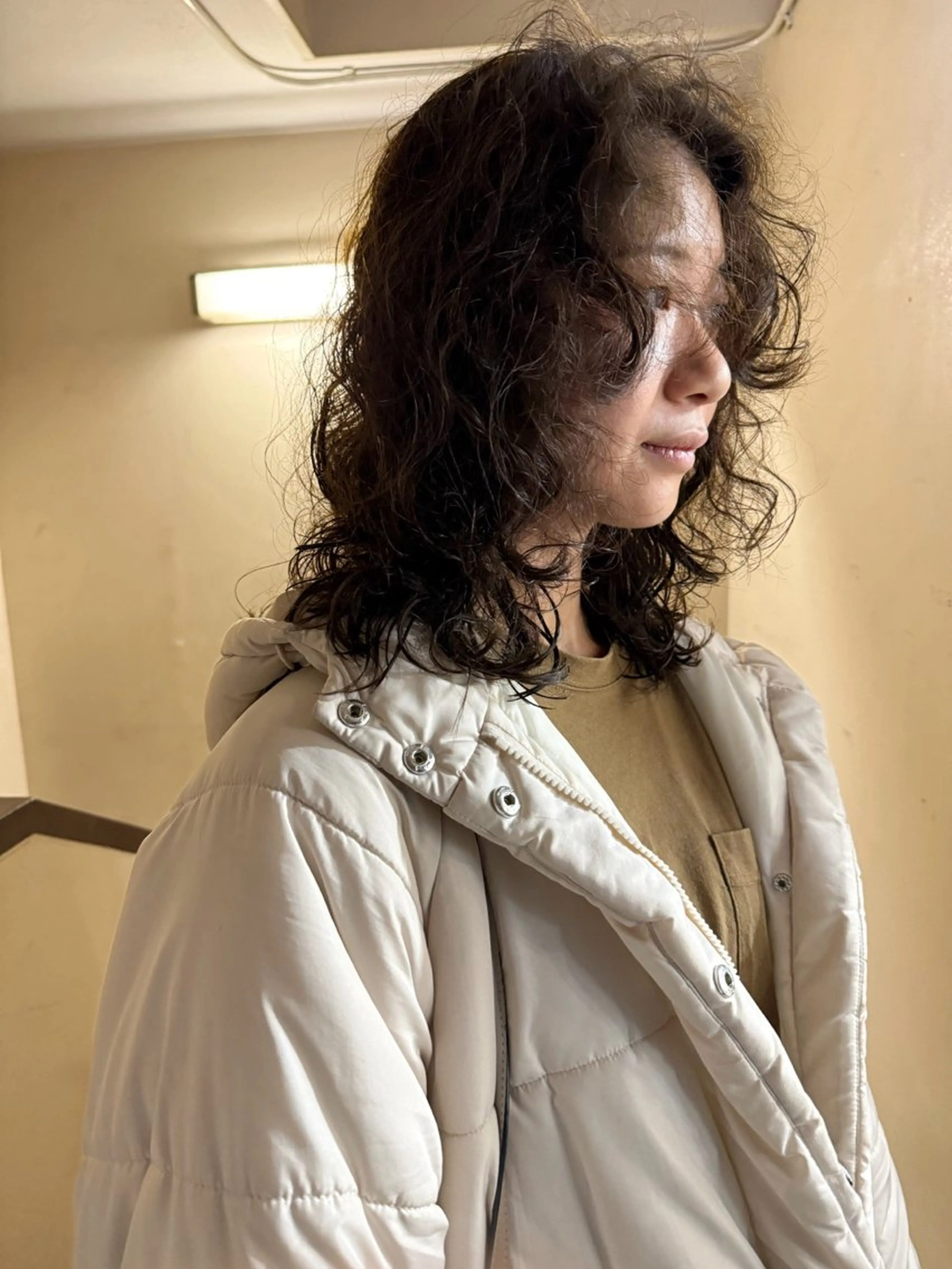 ミディアム カラー パーマ ヘアアレンジ 丸山渉/表参道 レイヤーボブのヘアスタイル