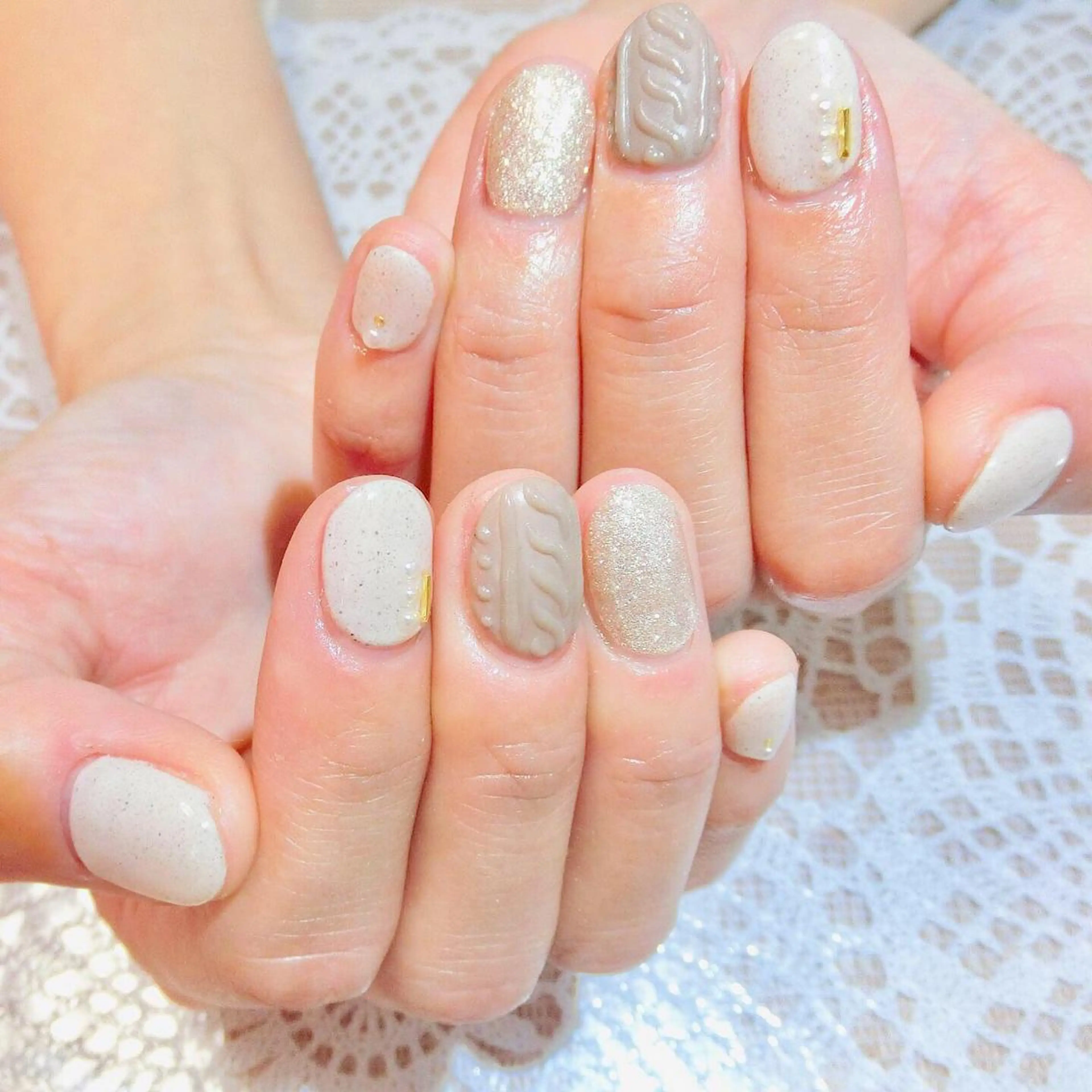 ネイル 🌙都岡 ムーンネイルのネイルデザイン