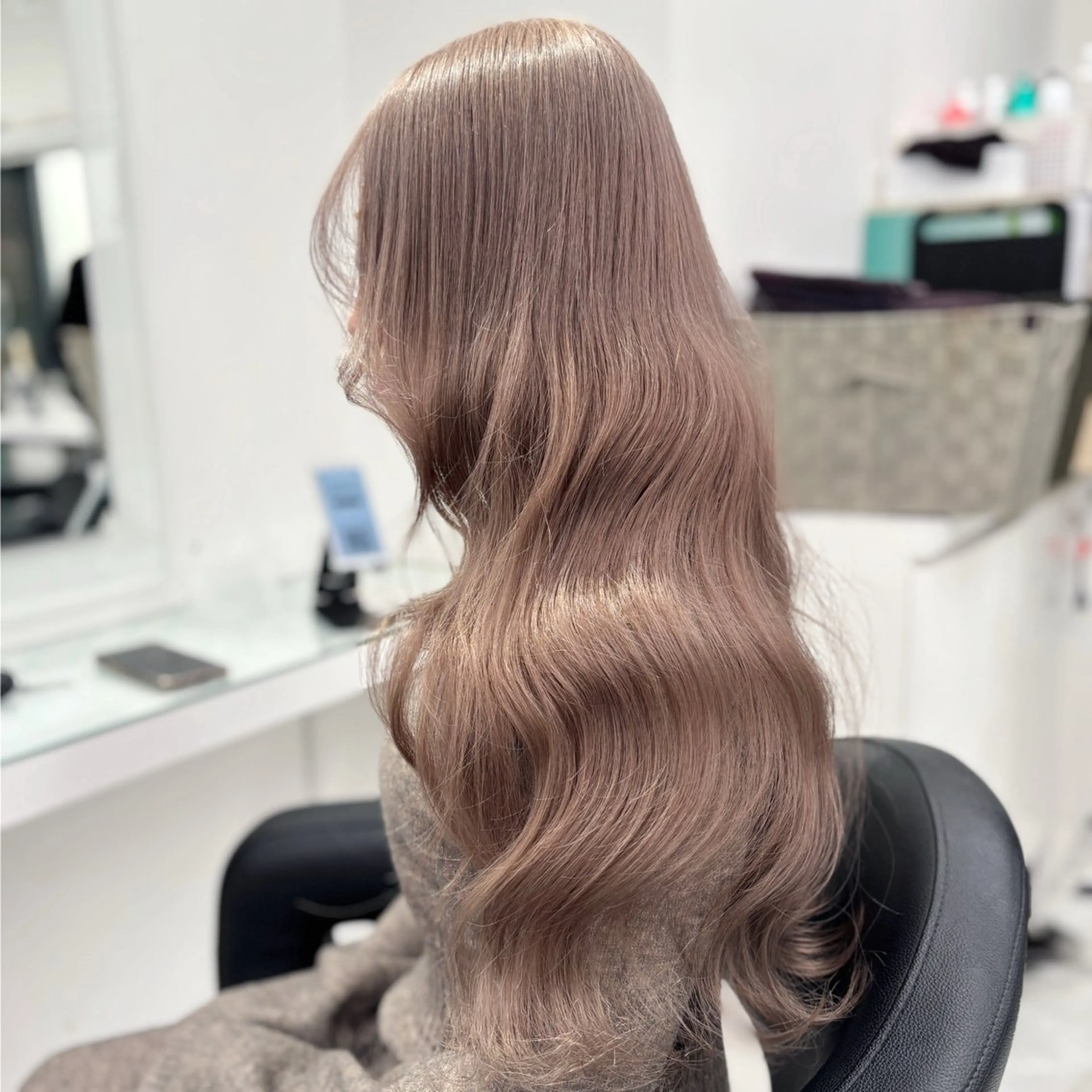 ロング カラー ヘアカラー トリートメント 💖ミルクティー💖 あかり💖のヘアスタイル