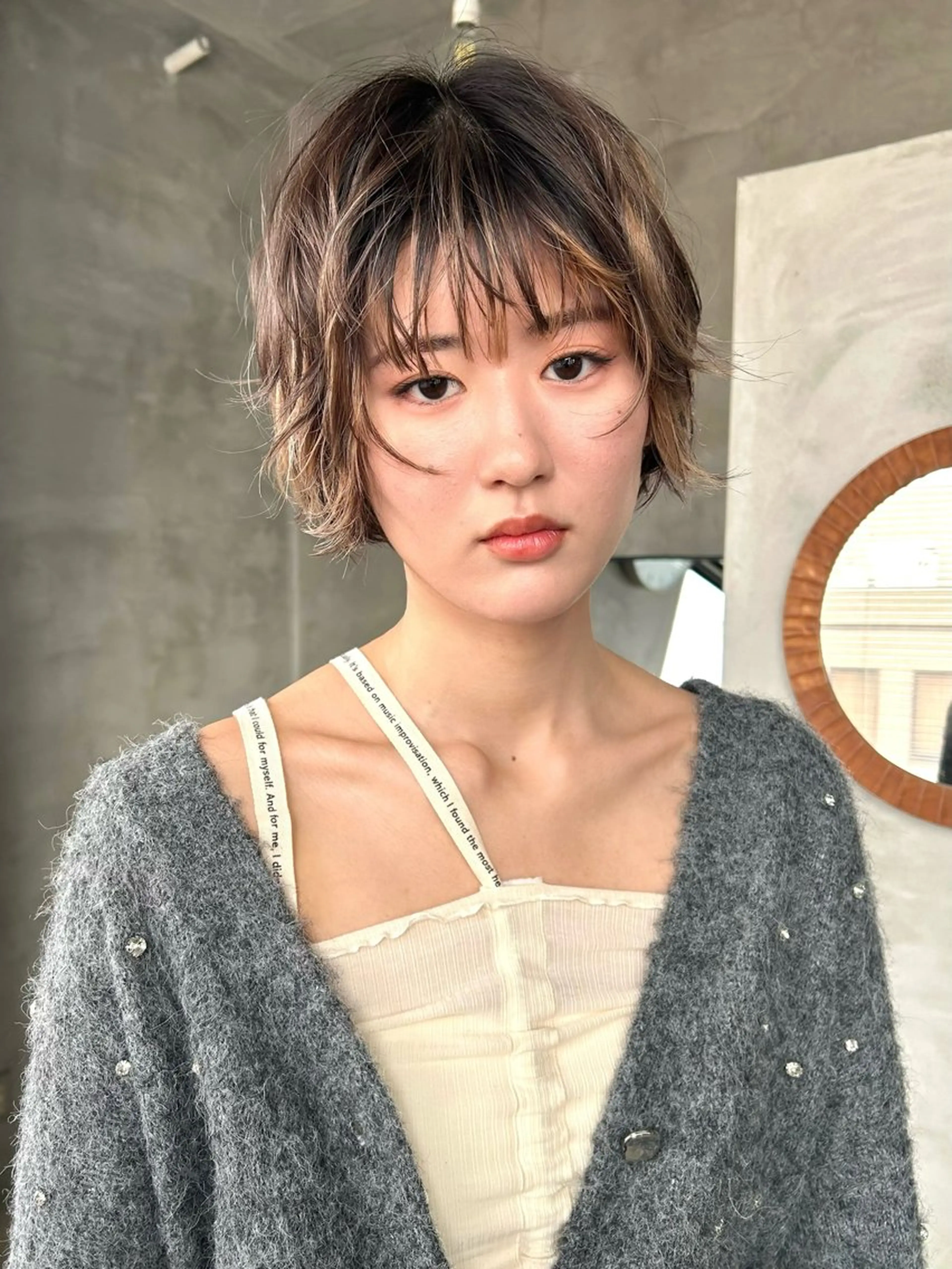 ショート カラー ブリーチ カット ヘアカラー トリートメント tetohair 森田浩平のヘアスタイル