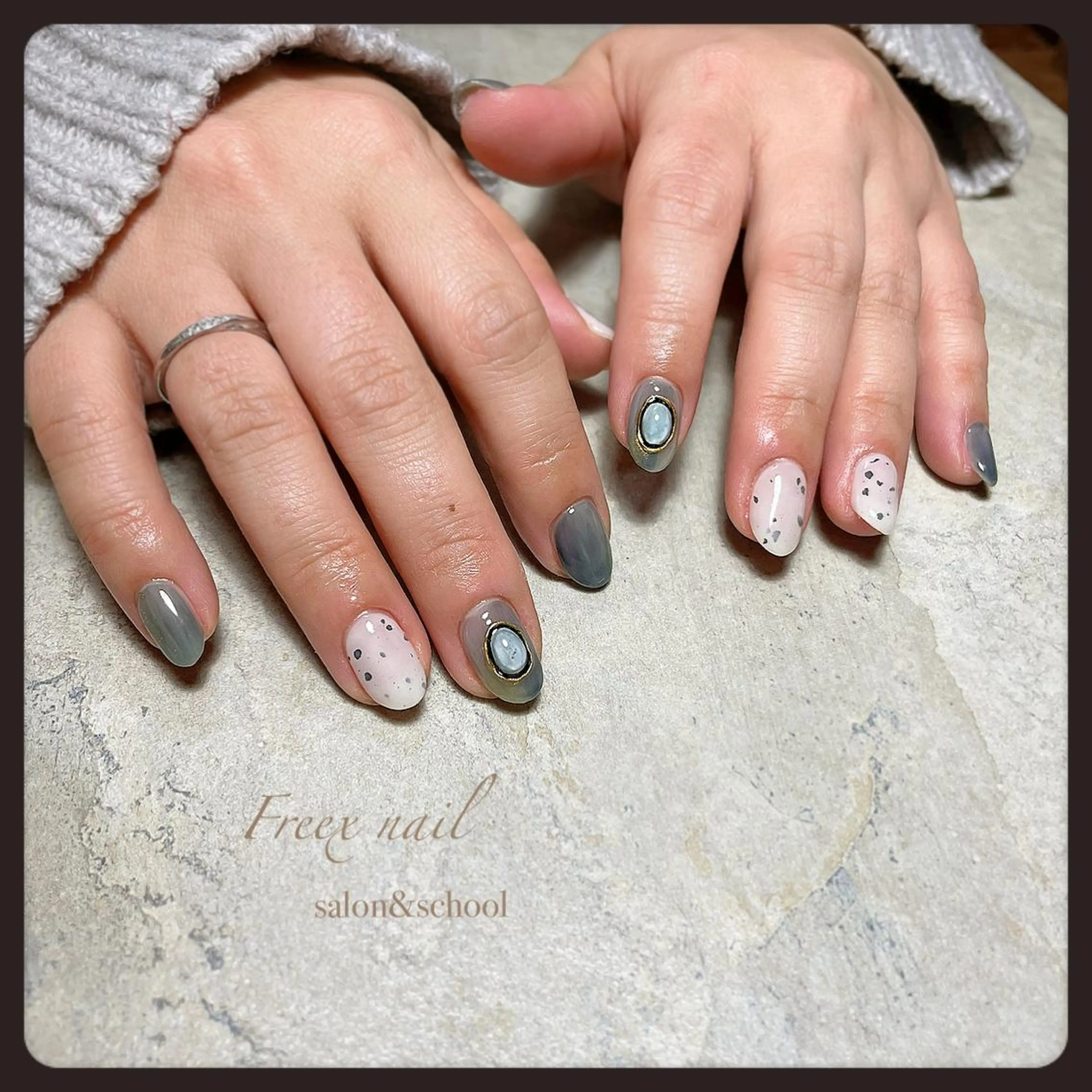 ネイル ハンドネイル ハンドケア freex nail /ニュアンス/個性派のネイルデザイン