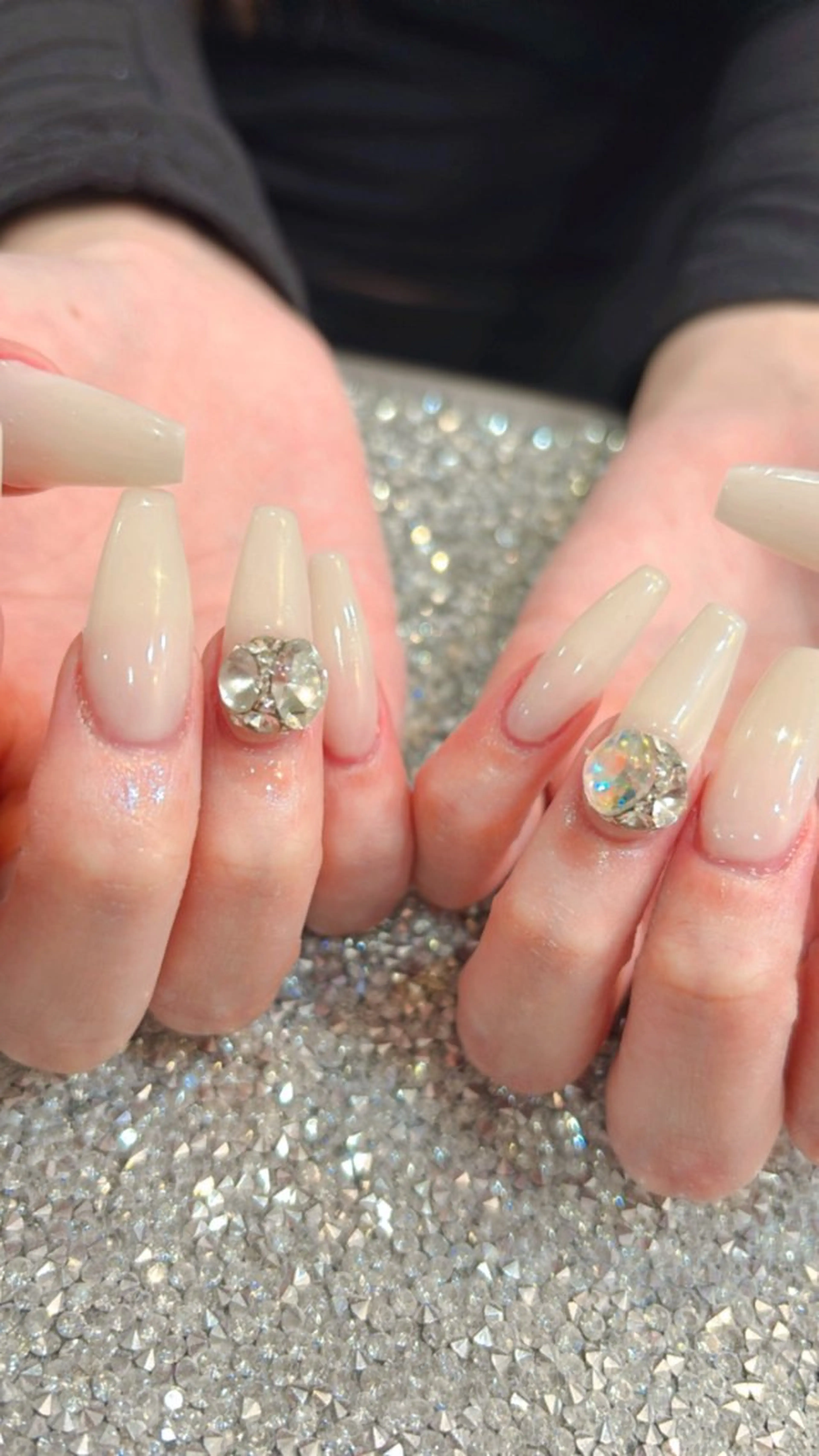 ネイル ワンカラーネイル シンプルネイル ハンドネイル 鶴橋wooone nail.rieのネイルデザイン