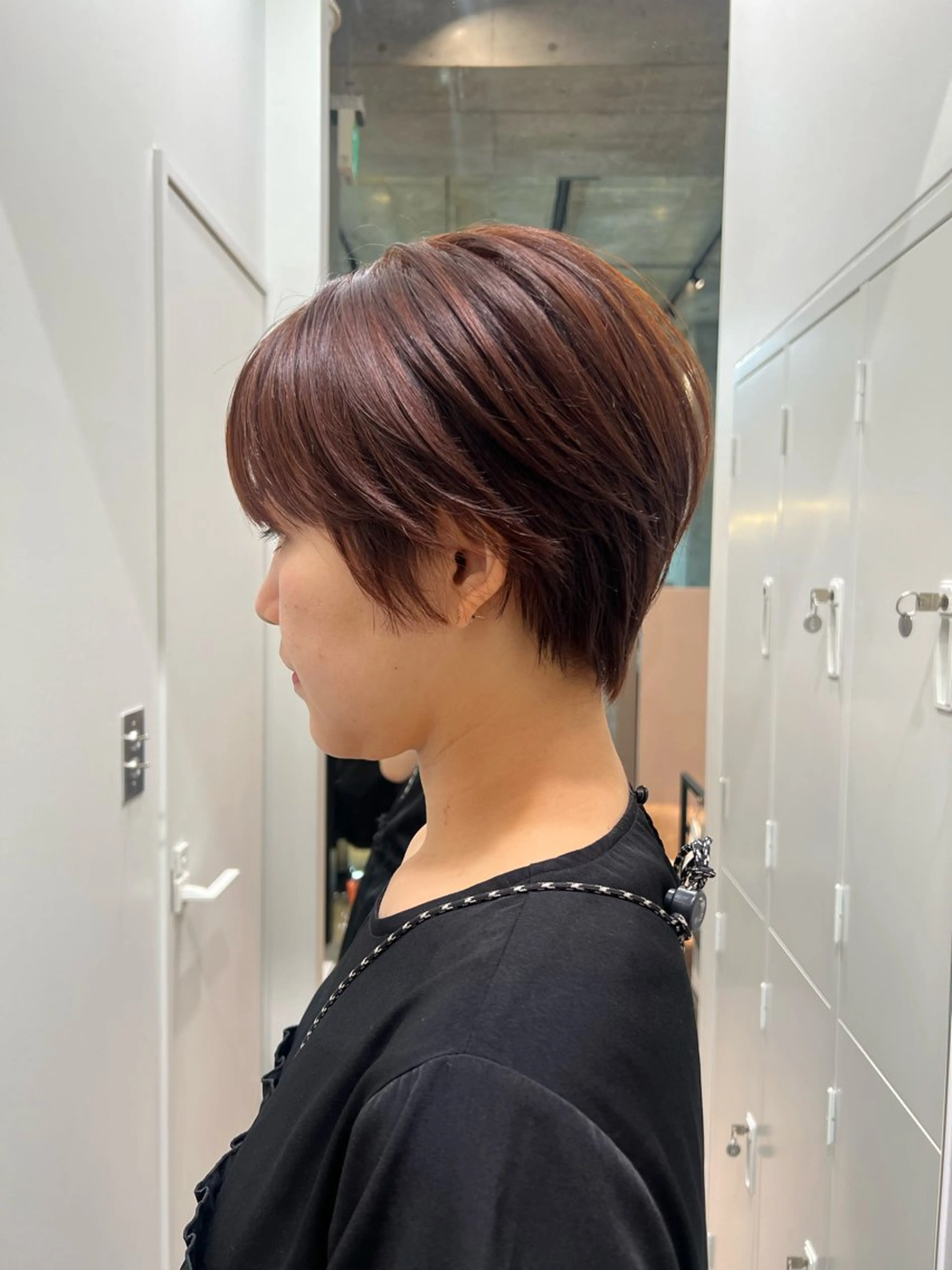 ショート カコ/レイヤーカット ヘアアレンジのヘアスタイル